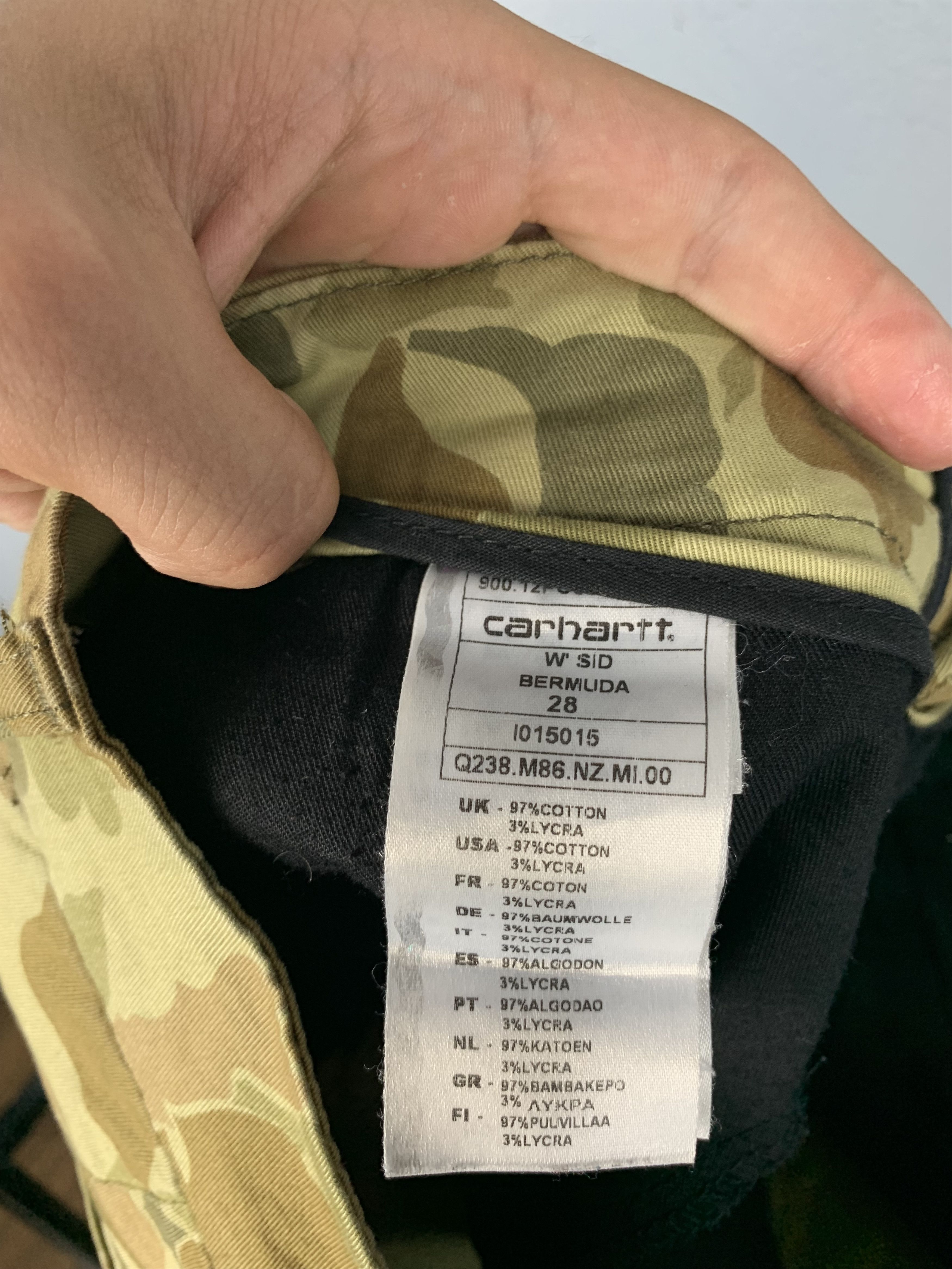 Carhartt × Vintage Carhartt Vintage Mens Sid Bermuda Shorts Size US 28 / EU 44 - 7 Thumbnail