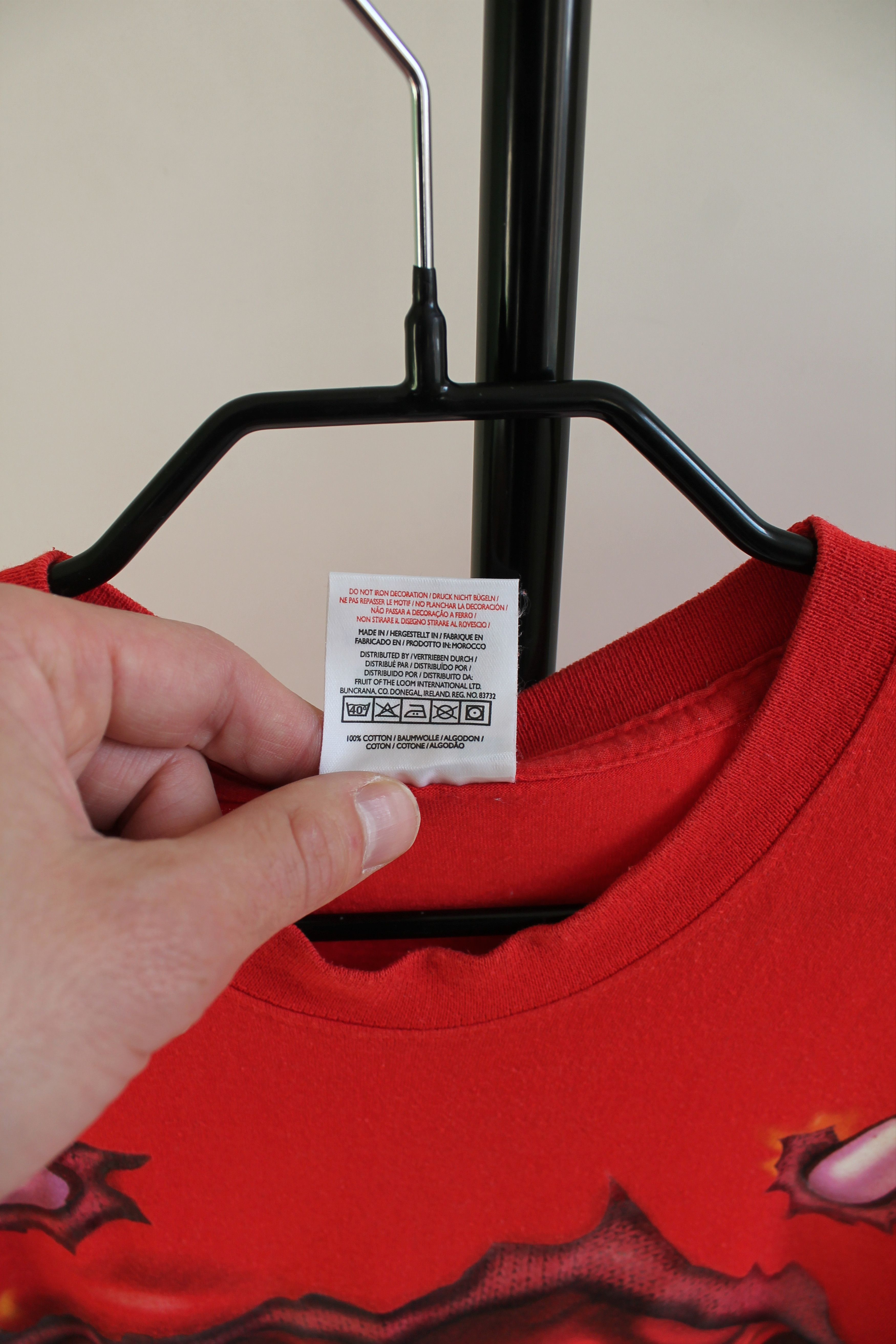 Vintage vintage t shirt " Devil Inside" red shirt Size US XL / EU 56 / 4 - 4 Thumbnail