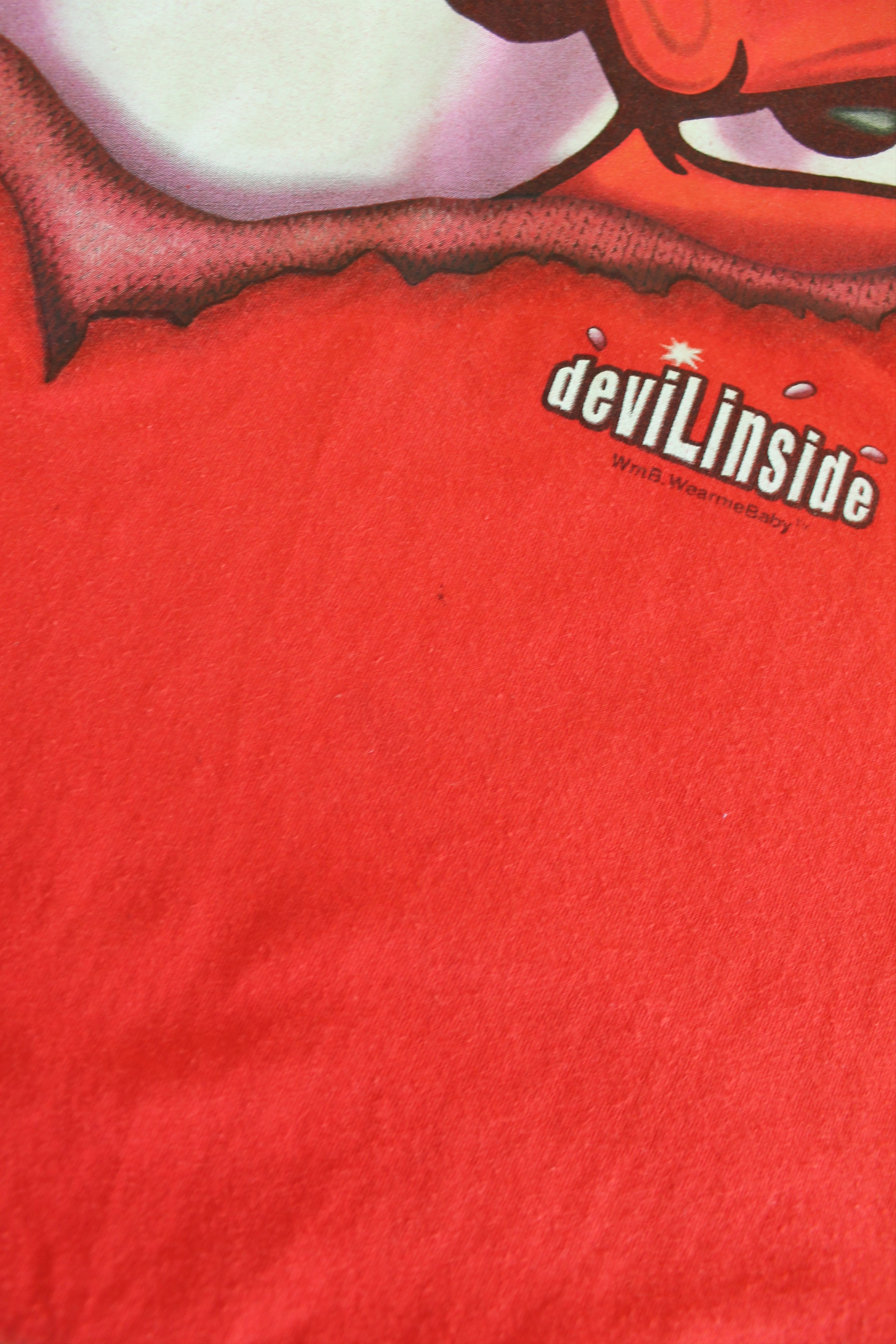 Vintage vintage t shirt " Devil Inside" red shirt Size US XL / EU 56 / 4 - 9 Thumbnail