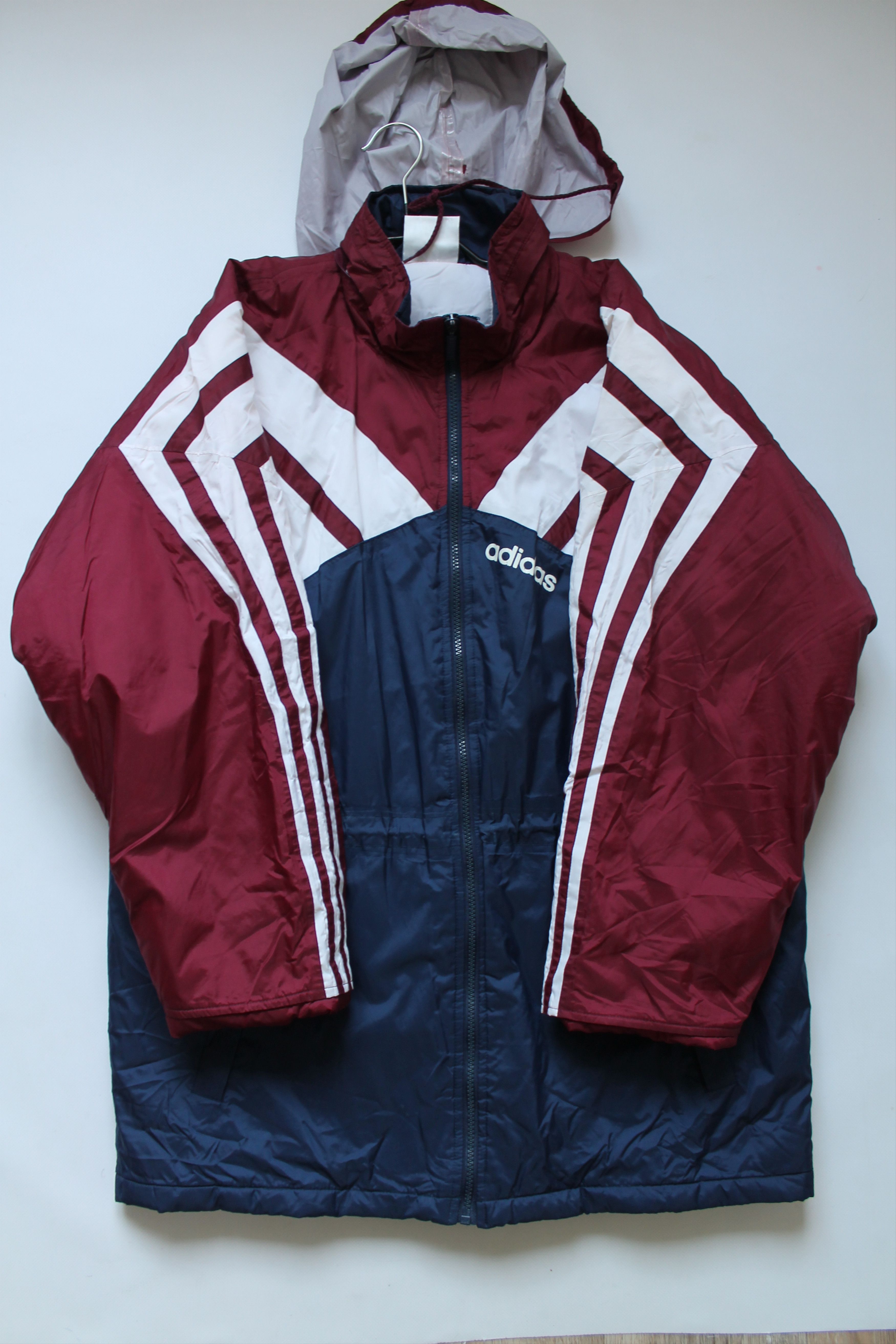 Adidas ADIDAS ORIGINALS Vintage Parka Coat Jacket Blue Size US S / EU 44-46 / 1 - 2 Thumbnail