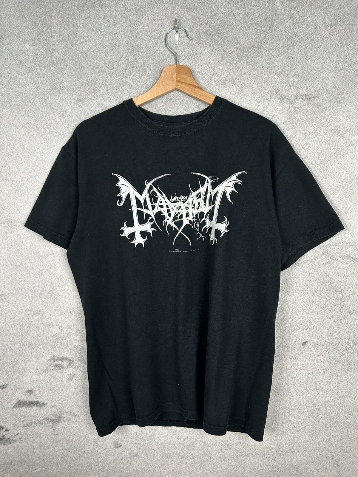 Band Tees × Rock T Shirt × Vintage Vintage 1997 Mayhem Black Metal Band ...