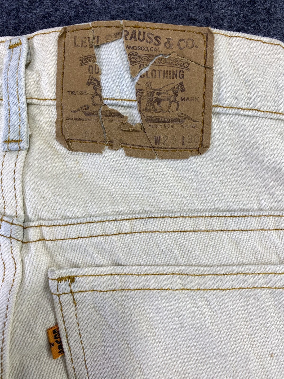 Levi's 80s Vintage Levis 519 Jeans Orange Tab 28x30 - J769 Size US 28 / EU 44 - 9 Thumbnail