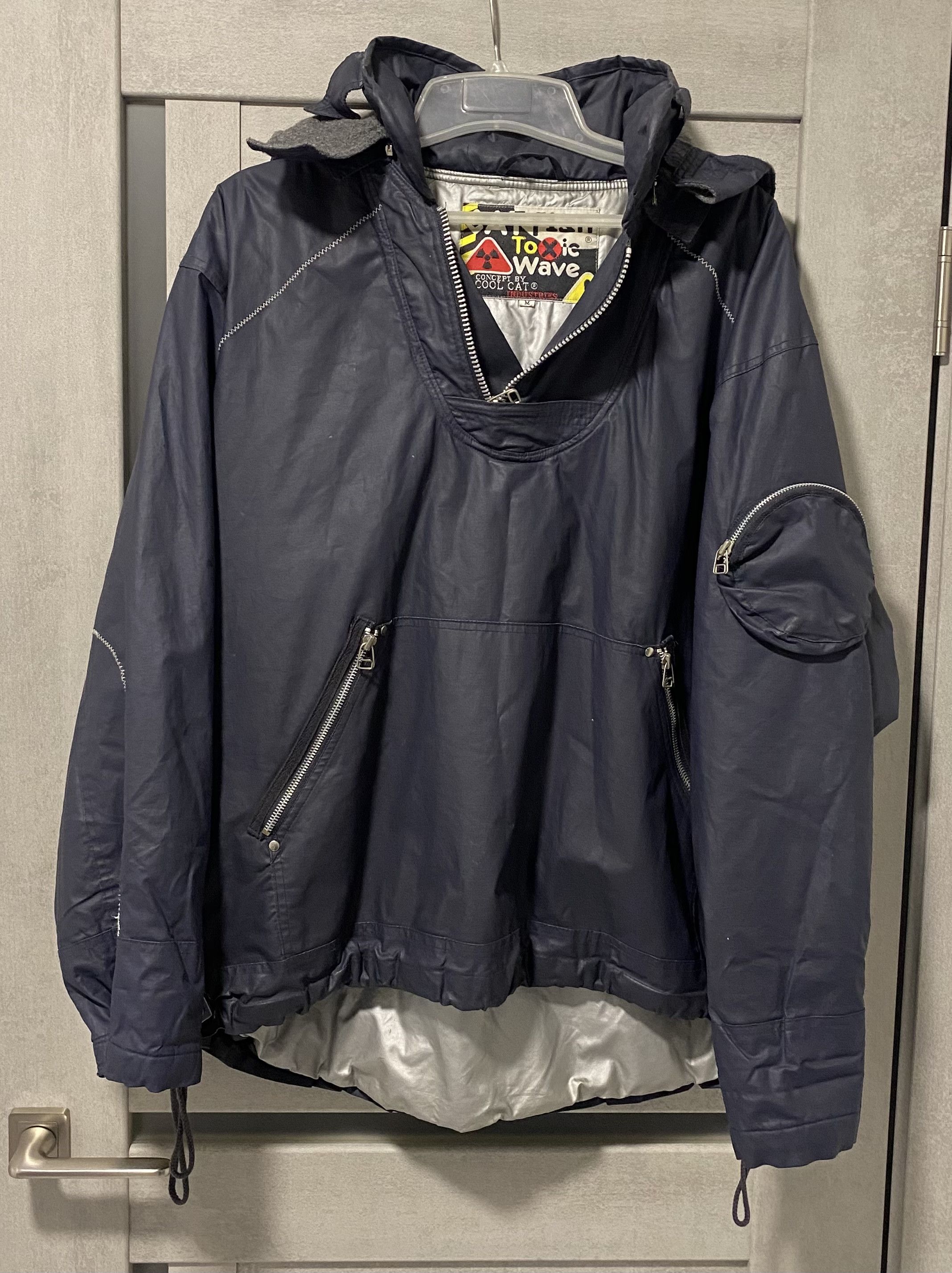 Vintage Vintage 90s Toxic Apocalyptic Cyber punk chrome jacket Size US M / EU 48-50 / 2 - 2 Thumbnail
