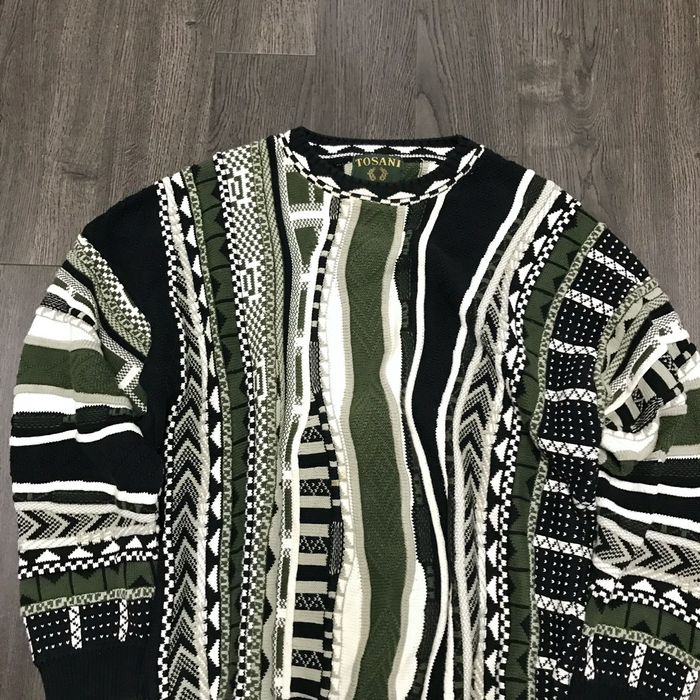 Vintage Vintage 90s Tosani Coogi Style Knit Sweater Grailed