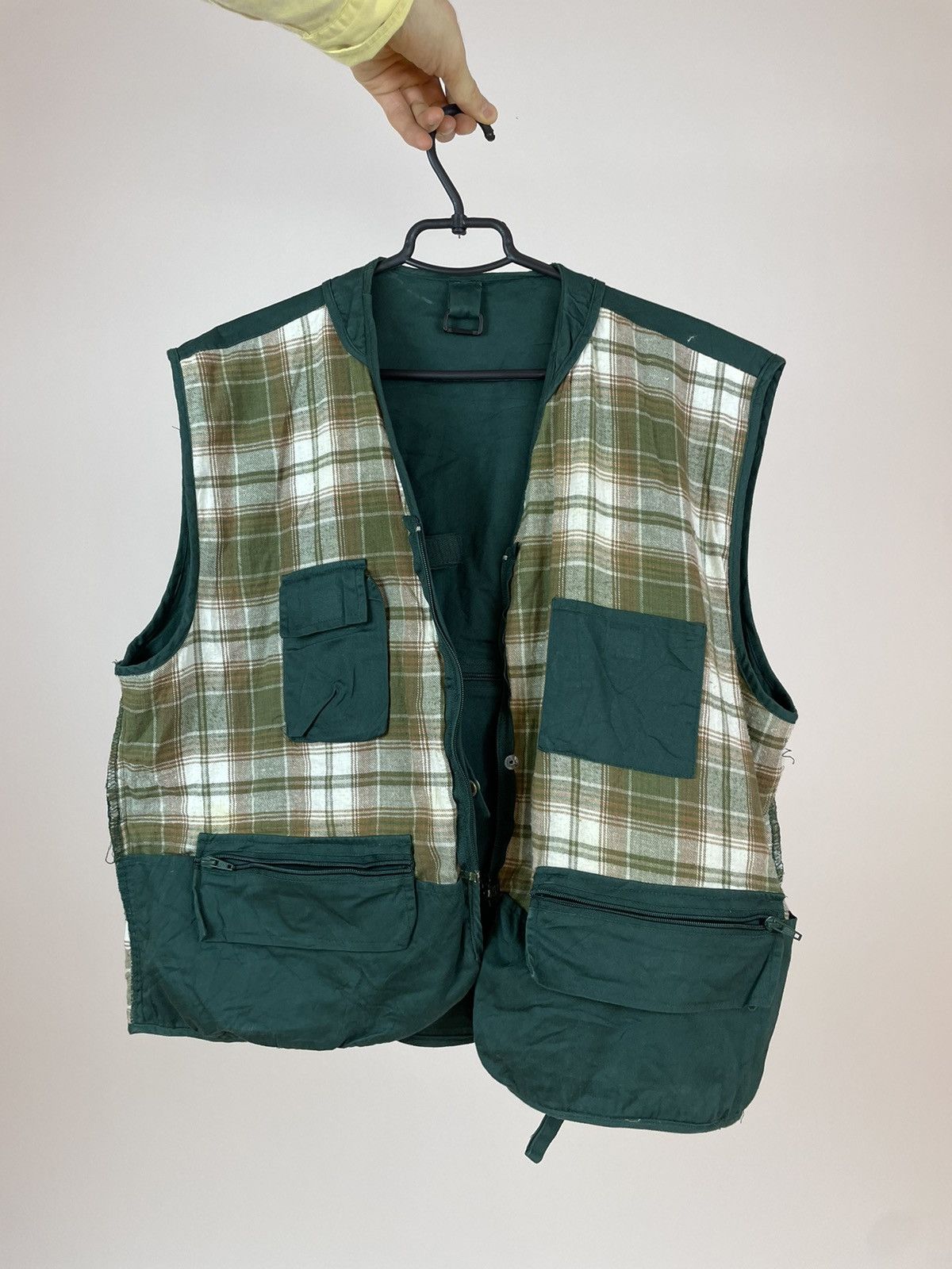 Vintage RIO BRAVO Vintage Cropped Vest Multi-pocket Mens size XL Size US XL / EU 56 / 4 - 14 Thumbnail
