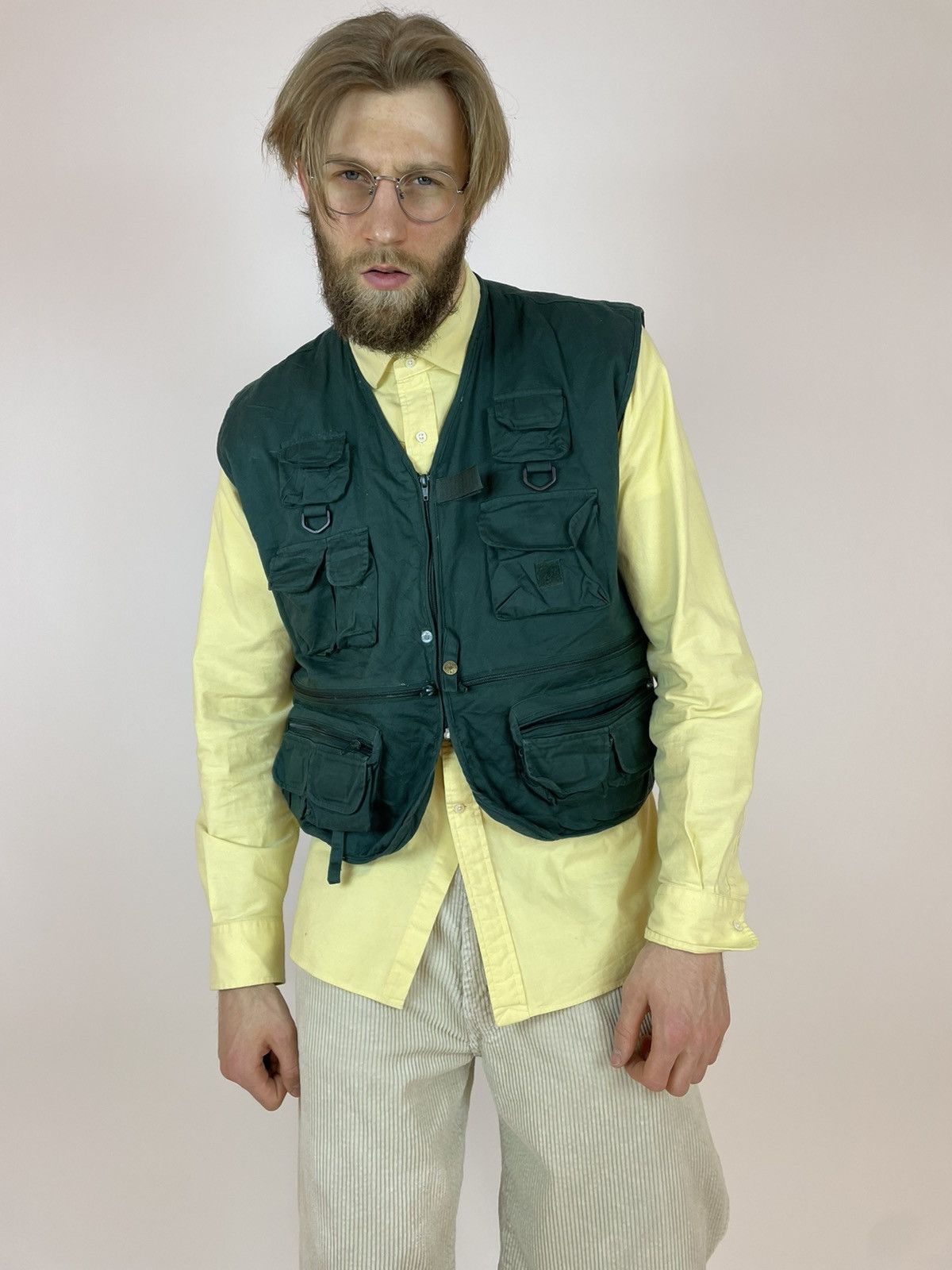 Vintage RIO BRAVO Vintage Cropped Vest Multi-pocket Mens size XL Size US XL / EU 56 / 4 - 1 Thumbnail