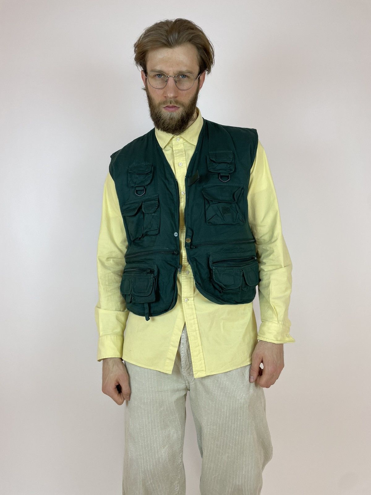 Vintage RIO BRAVO Vintage Cropped Vest Multi-pocket Mens size XL Size US XL / EU 56 / 4 - 17 Thumbnail