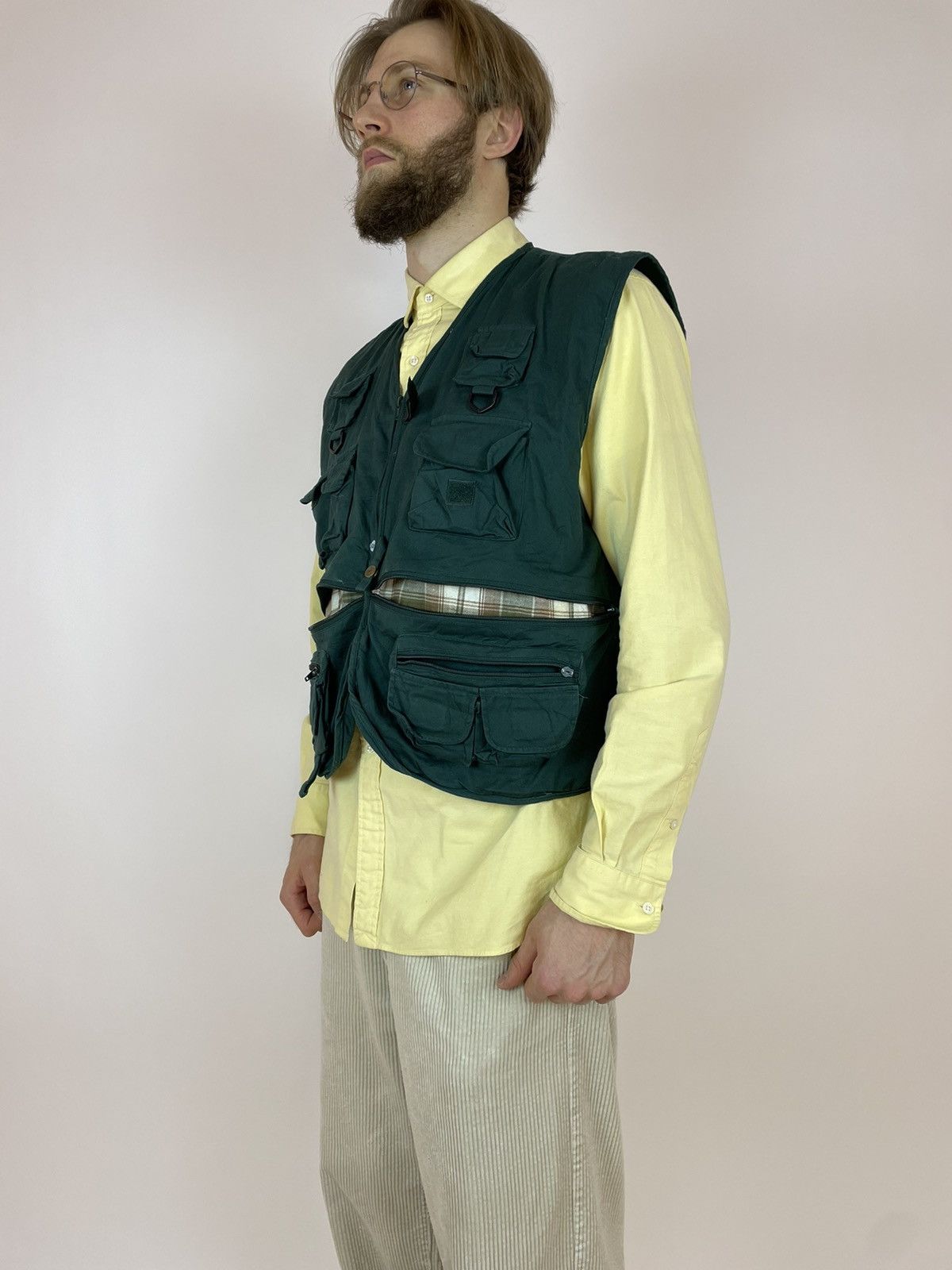 Vintage RIO BRAVO Vintage Cropped Vest Multi-pocket Mens size XL Size US XL / EU 56 / 4 - 6 Thumbnail