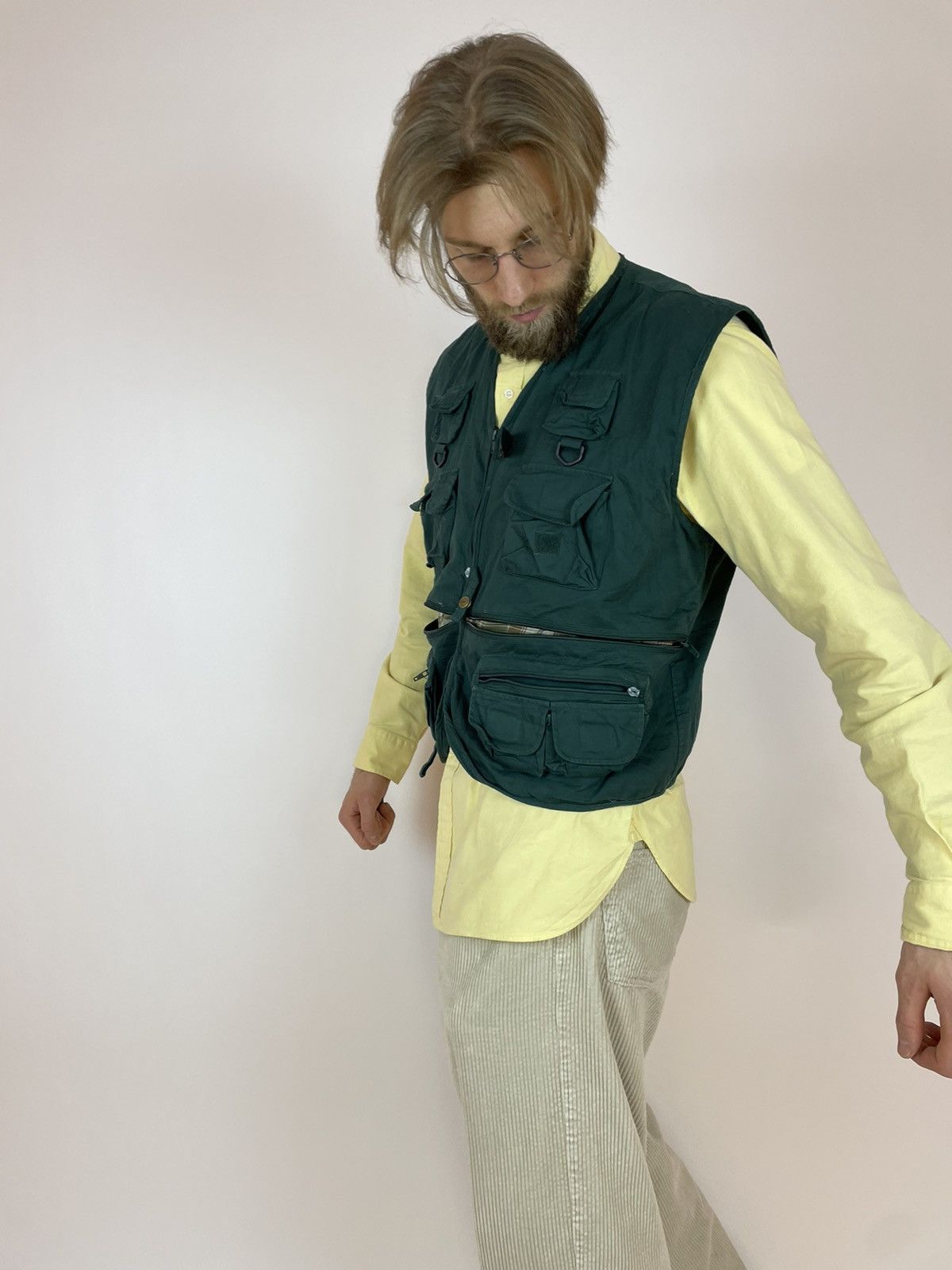 Vintage RIO BRAVO Vintage Cropped Vest Multi-pocket Mens size XL Size US XL / EU 56 / 4 - 9 Thumbnail