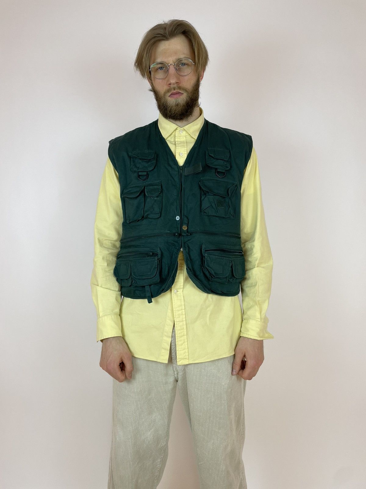 Vintage RIO BRAVO Vintage Cropped Vest Multi-pocket Mens size XL Size US XL / EU 56 / 4 - 18 Thumbnail