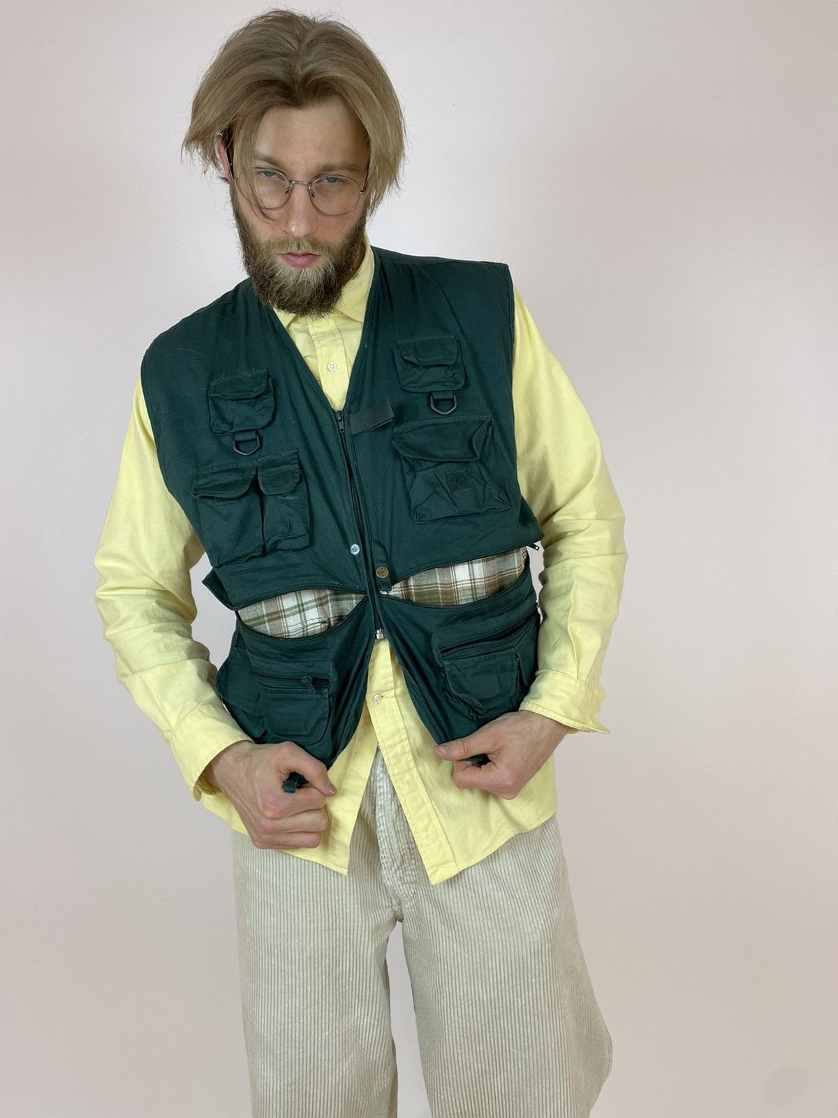 Vintage RIO BRAVO Vintage Cropped Vest Multi-pocket Mens size XL Size US XL / EU 56 / 4 - 4 Thumbnail