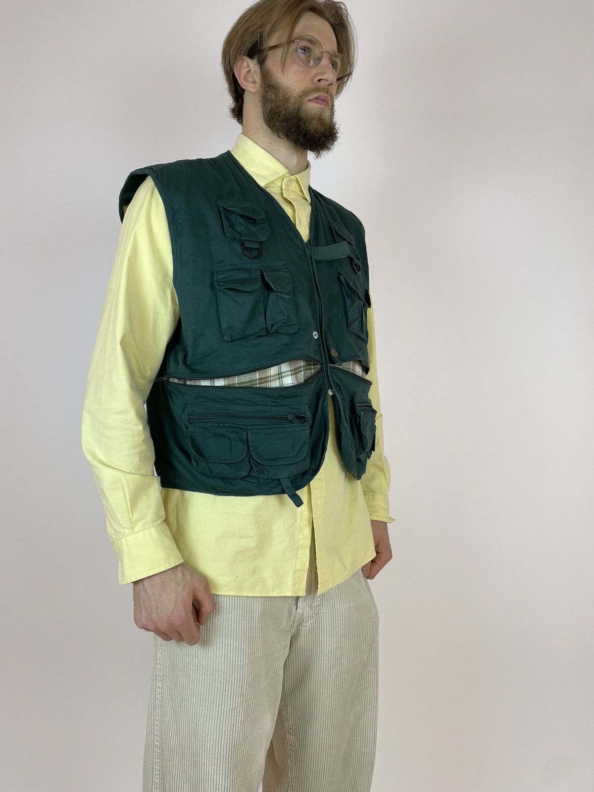 Vintage RIO BRAVO Vintage Cropped Vest Multi-pocket Mens size XL Size US XL / EU 56 / 4 - 7 Thumbnail