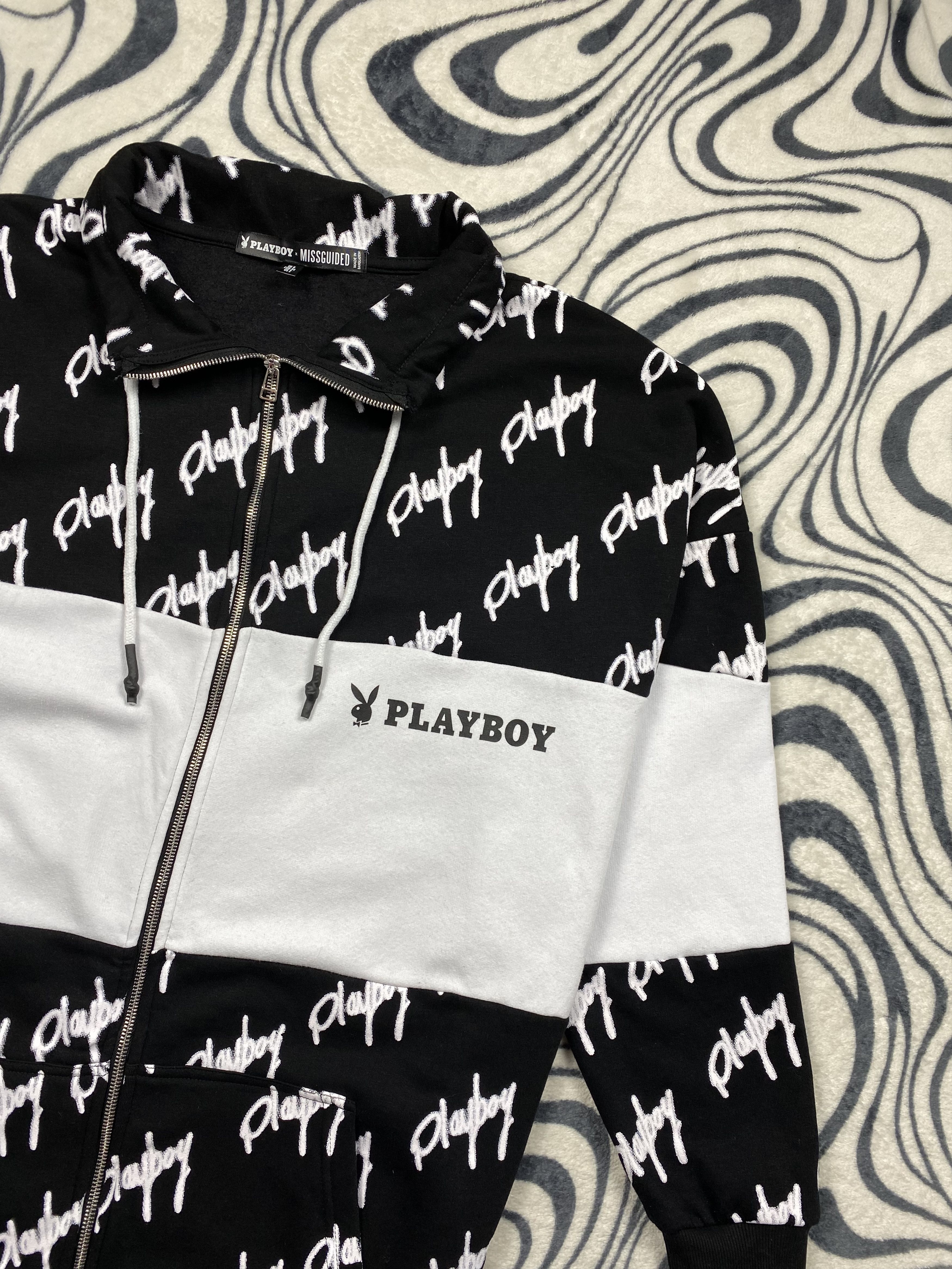 Playboy Playboy x Missguided Oversized Zip Sweatshirt Hoodie Size US L / EU 52-54 / 3 - 2 Thumbnail
