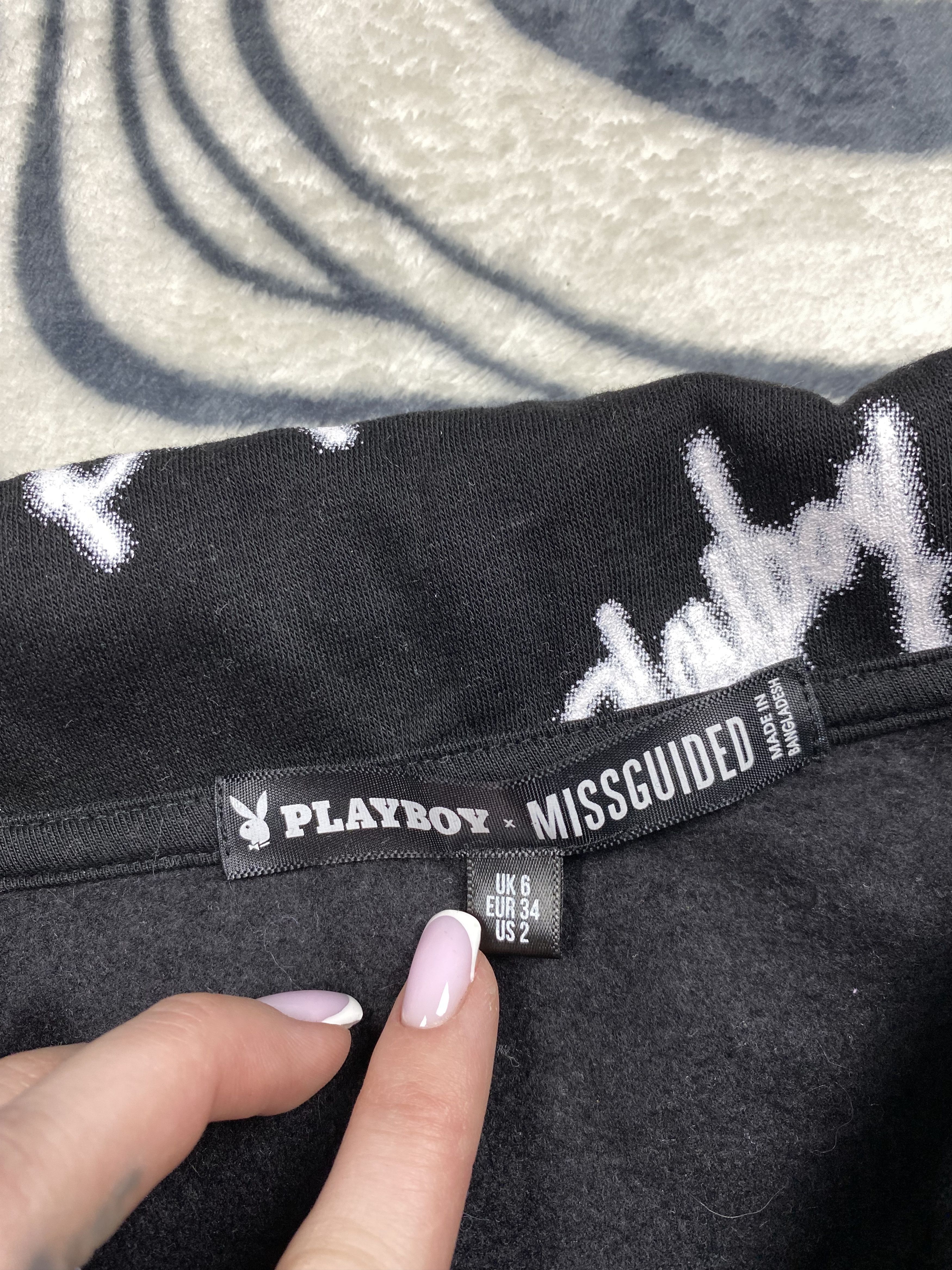 Playboy Playboy x Missguided Oversized Zip Sweatshirt Hoodie Size US L / EU 52-54 / 3 - 6 Thumbnail