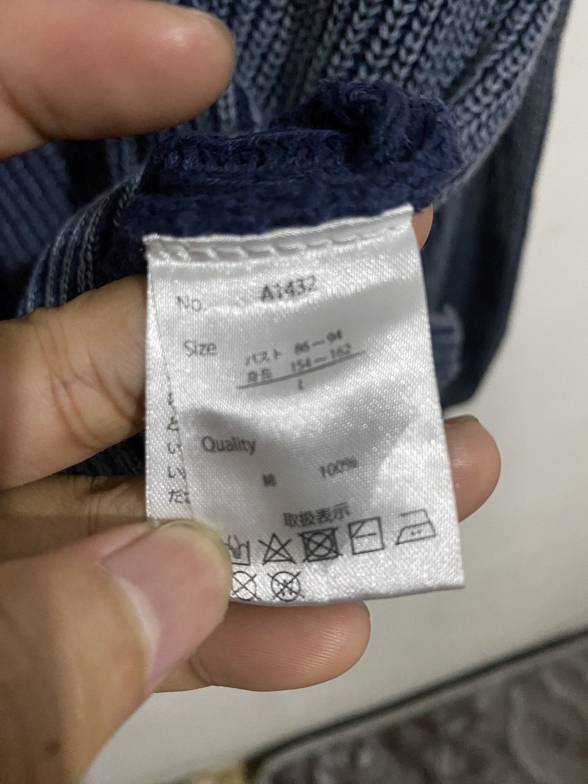 Beauty Beast 🖤BLACKDAY🖤Sureve-Japanese Hoodie Knitted Indigo Size US L / EU 52-54 / 3 - 5 Thumbnail