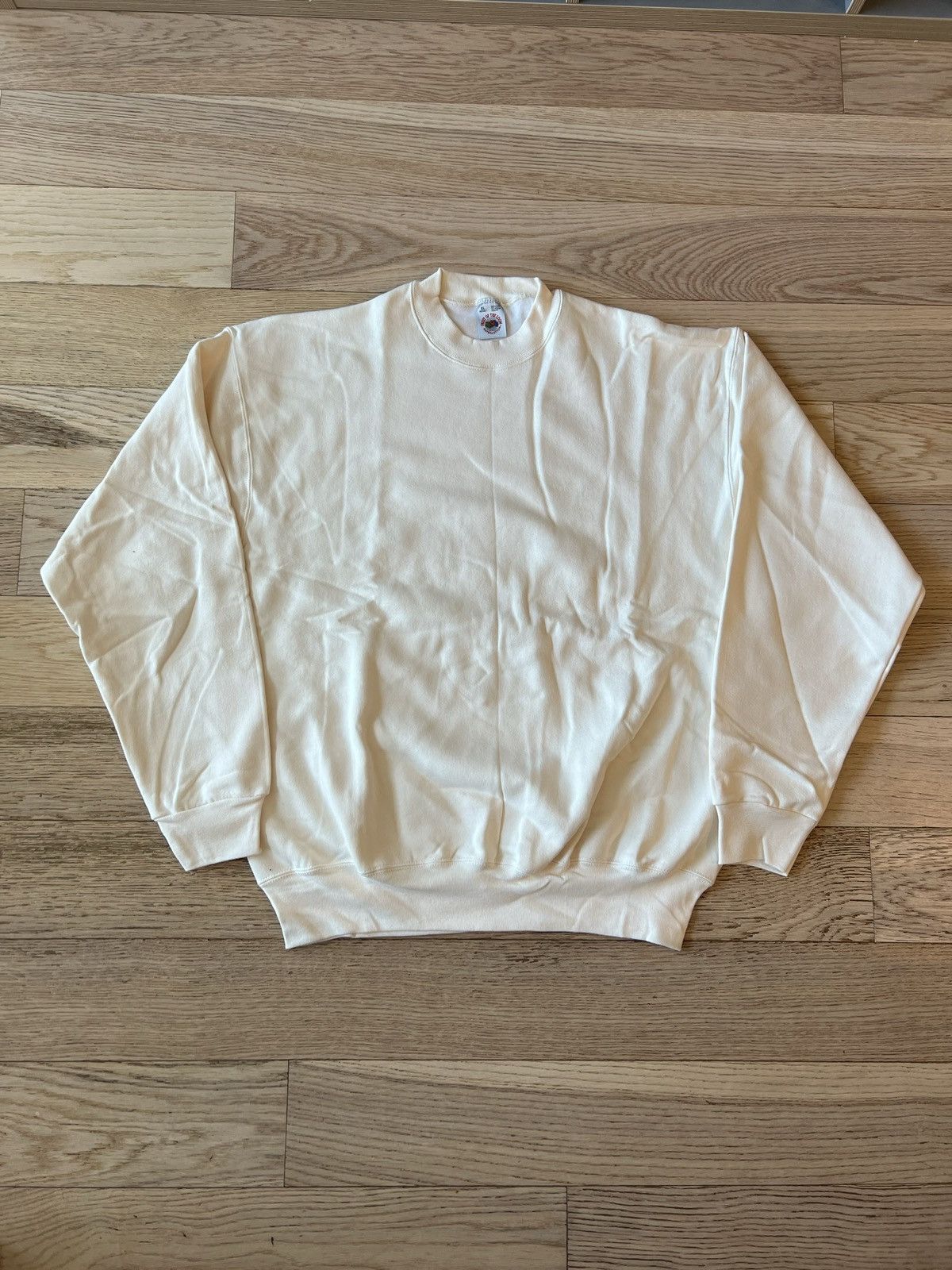 Fruit Of The Loom × Vintage Vintage 90s Fruit Of The Loom Blank Crew Sweatshirt NOS 🇺🇸 Size US XL / EU 56 / 4 - 8 Thumbnail