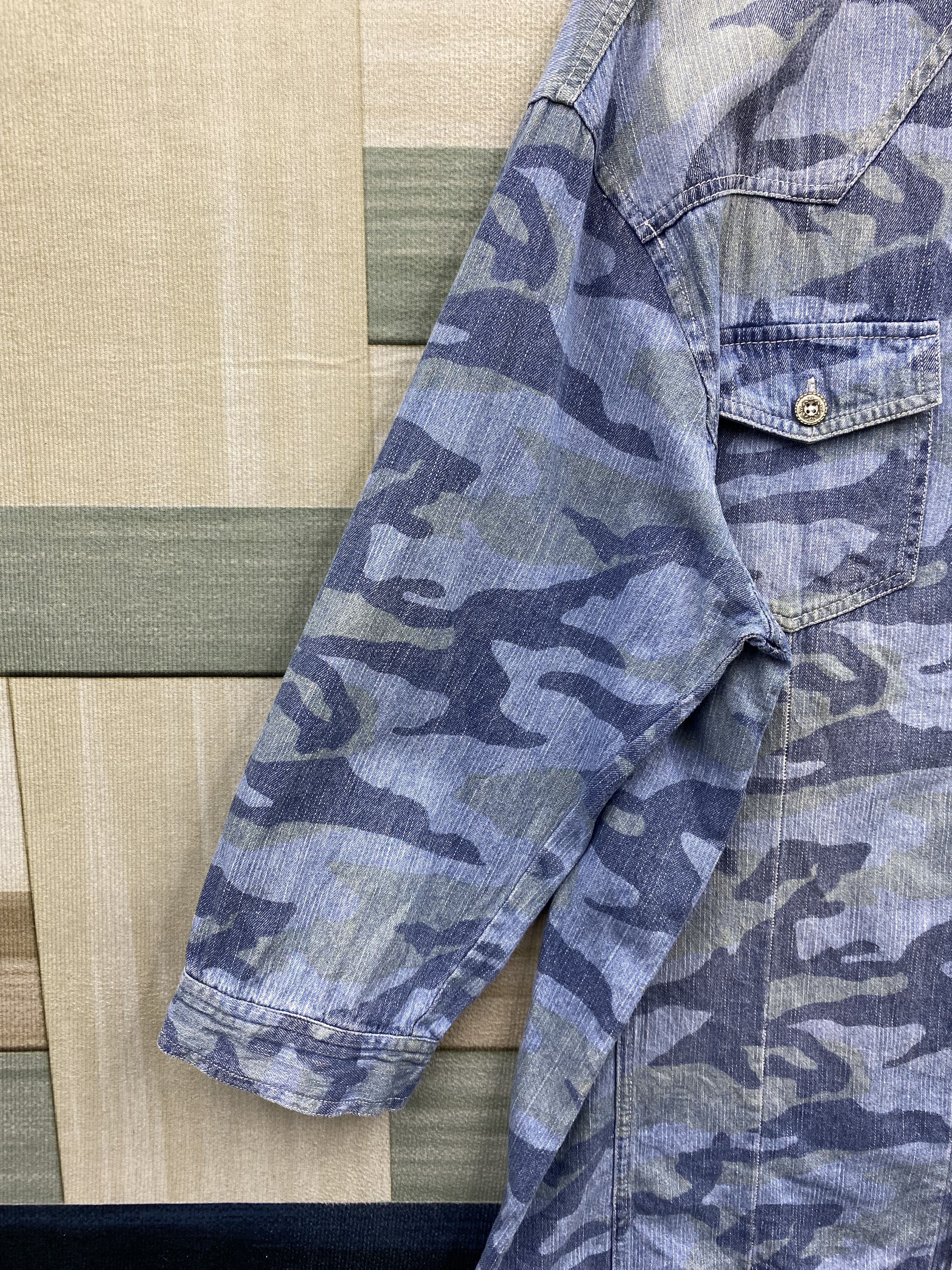 In The Attic × Japanese Brand In The Attic Homme 3 Quarter Oversize Camo Flannel Size US XL / EU 56 / 4 - 5 Thumbnail