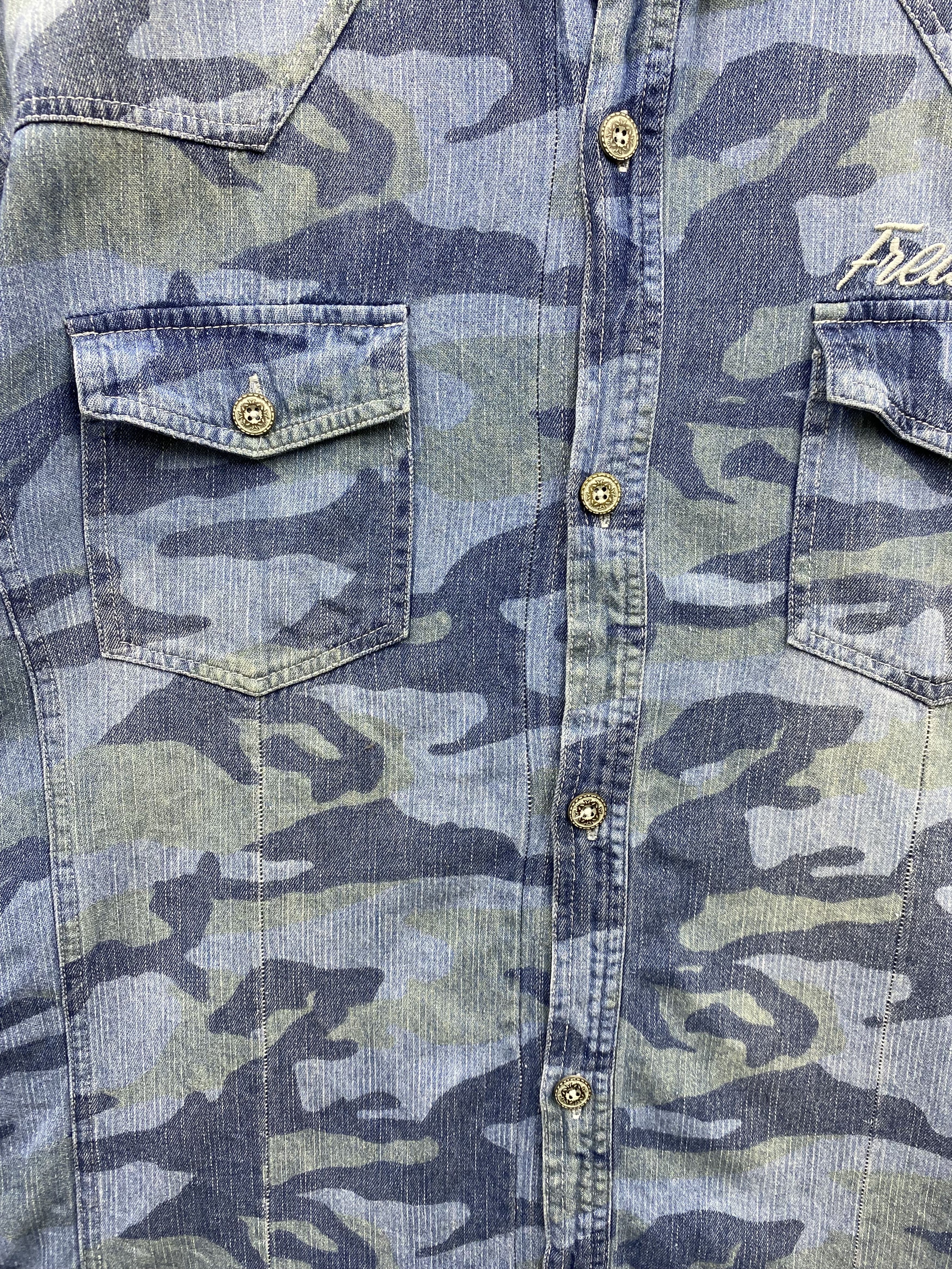 In The Attic × Japanese Brand In The Attic Homme 3 Quarter Oversize Camo Flannel Size US XL / EU 56 / 4 - 4 Thumbnail