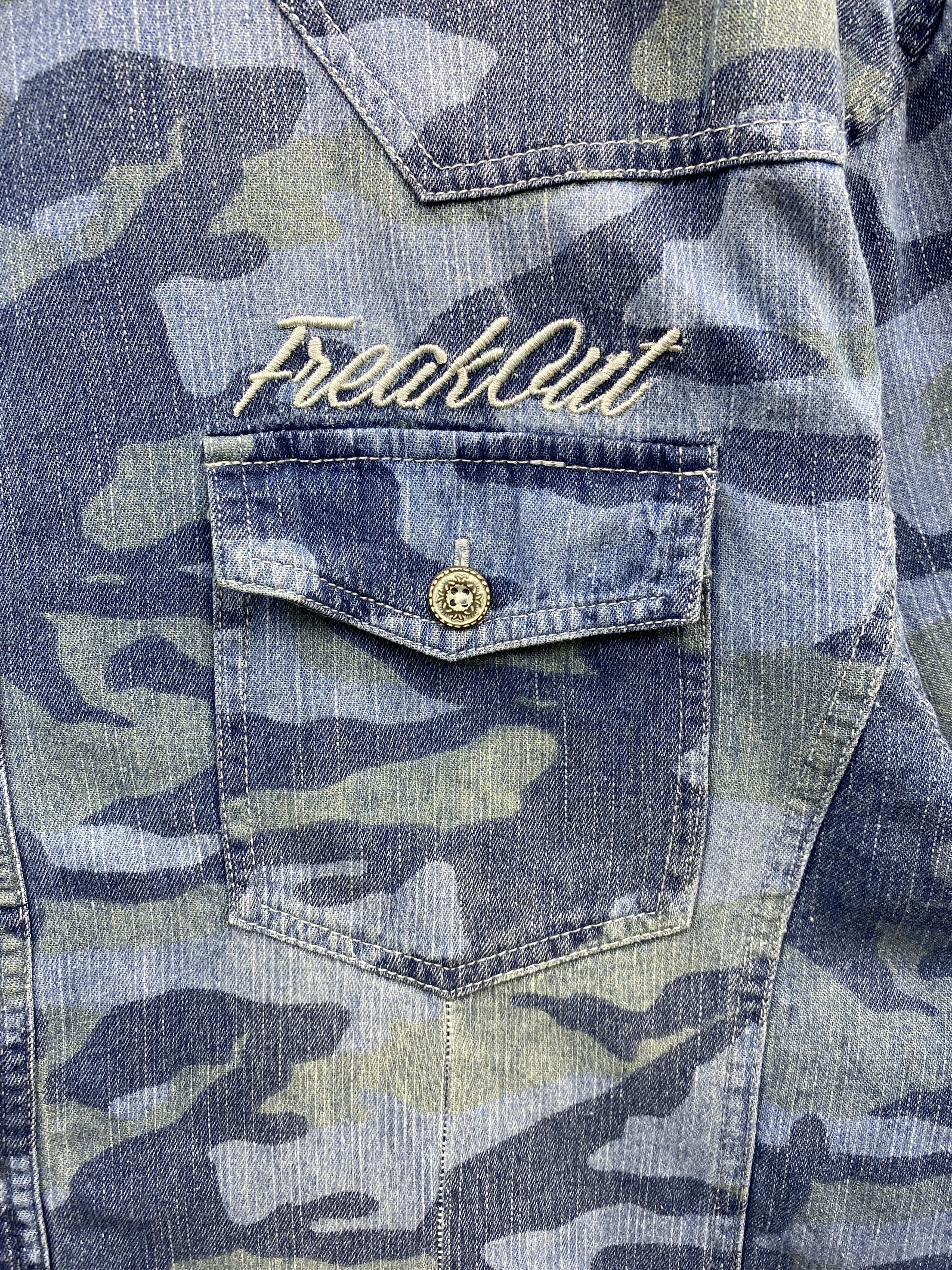 In The Attic × Japanese Brand In The Attic Homme 3 Quarter Oversize Camo Flannel Size US XL / EU 56 / 4 - 3 Thumbnail