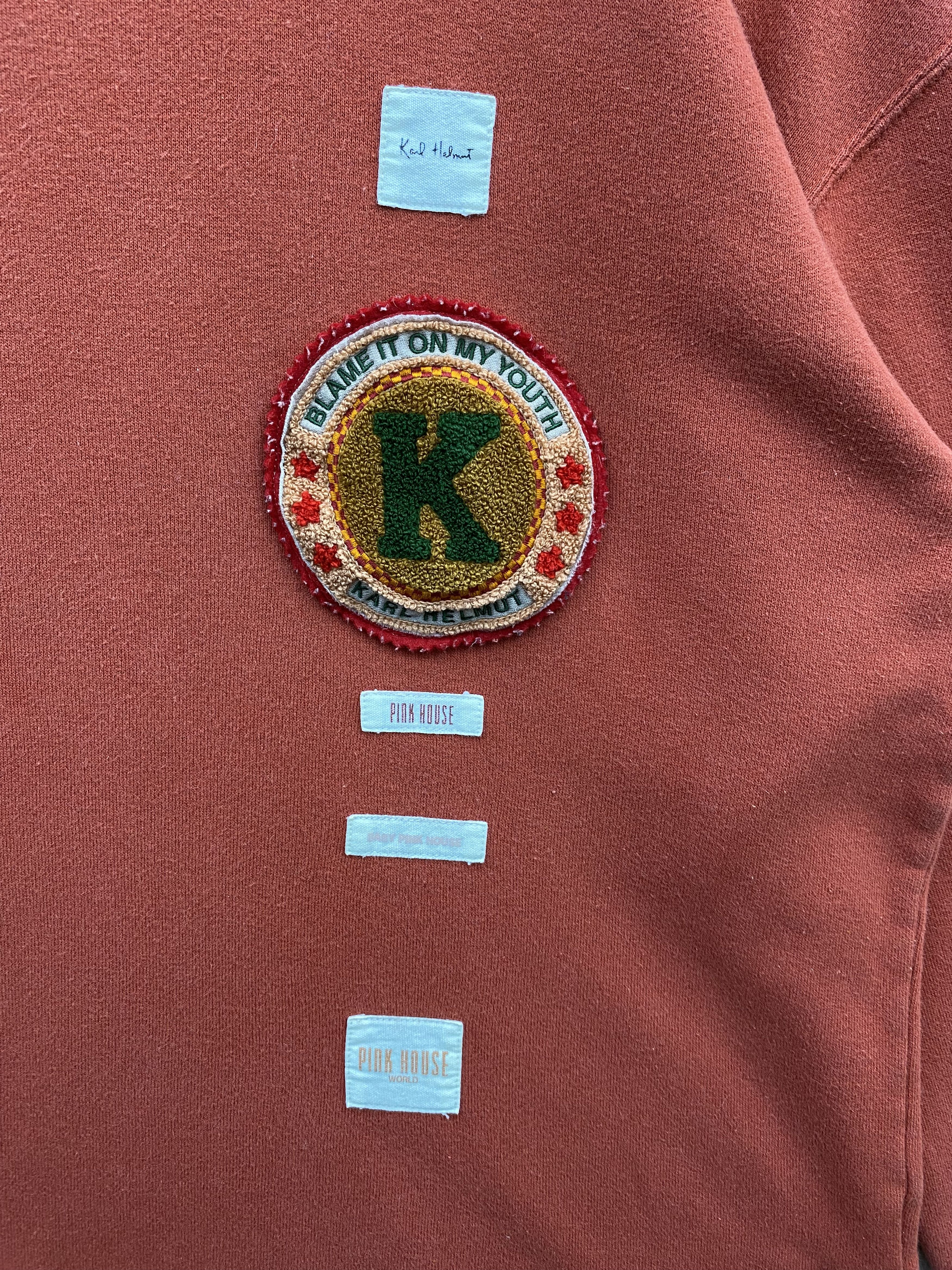 Japanese Brand Vintage 90s Karl Helmut by Pink House Nice Design Sweatshirt Size US M / EU 48-50 / 2 - 3 Thumbnail