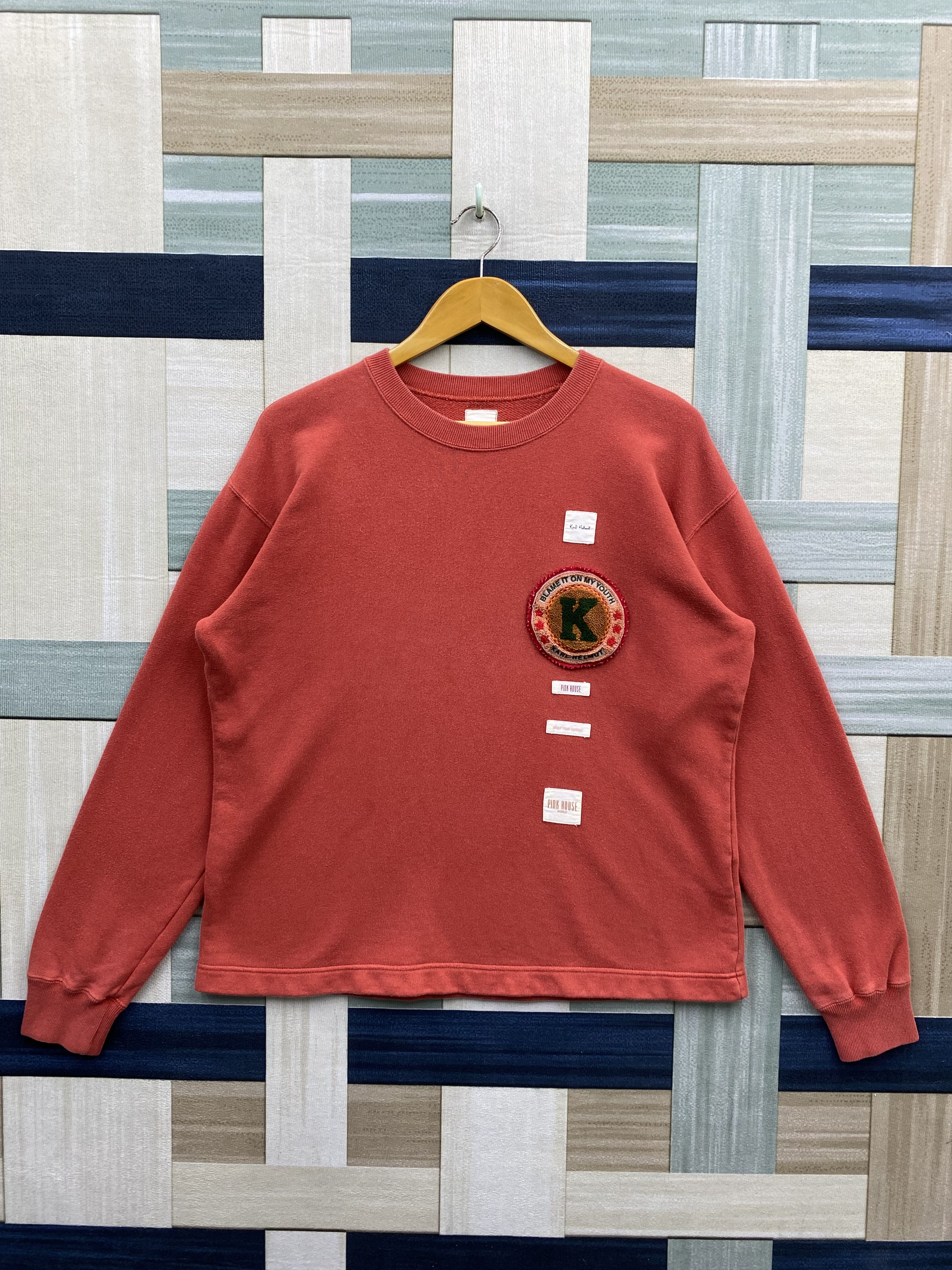 Japanese Brand Vintage 90s Karl Helmut by Pink House Nice Design Sweatshirt Size US M / EU 48-50 / 2 - 1 Thumbnail