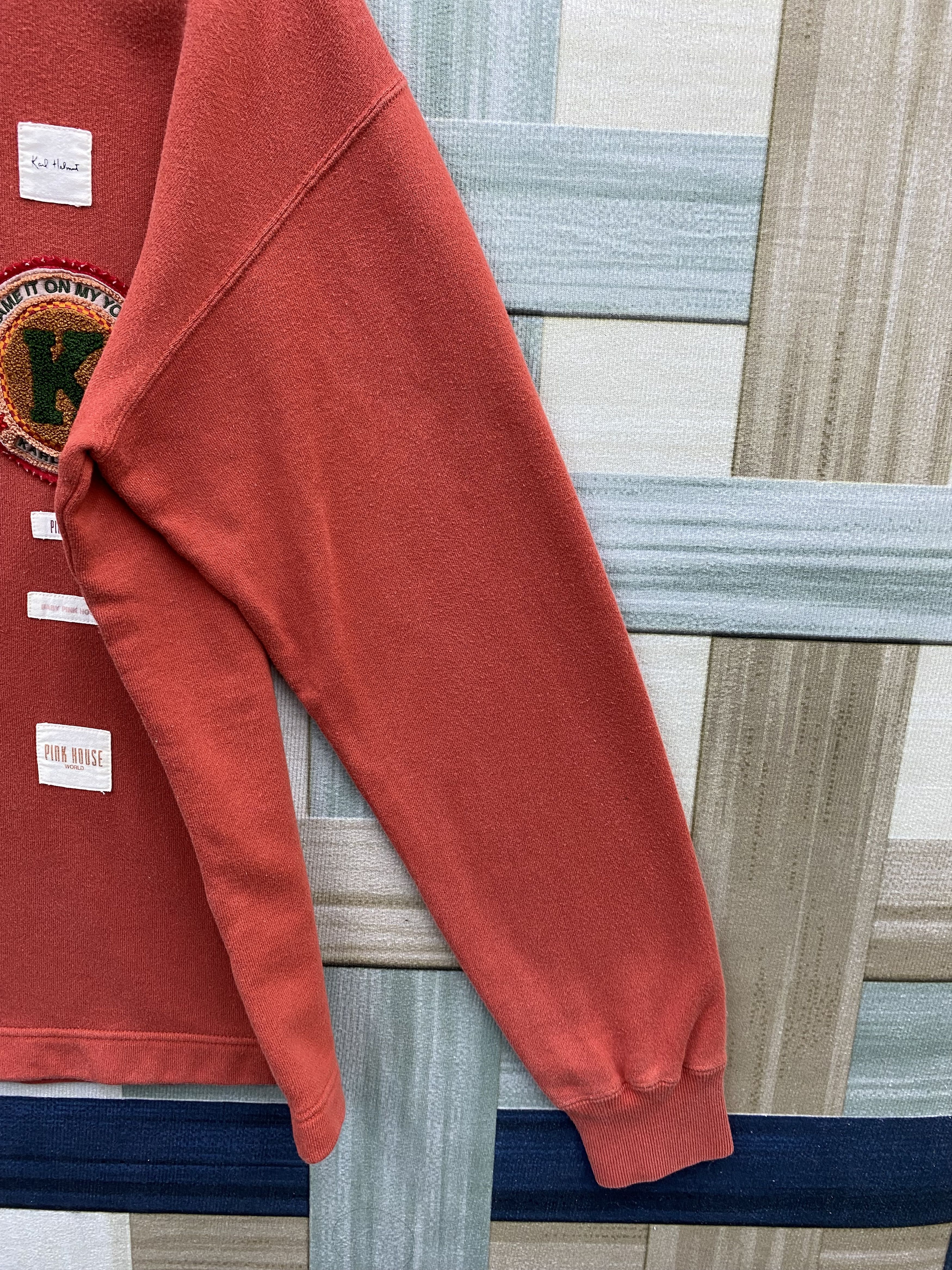 Japanese Brand Vintage 90s Karl Helmut by Pink House Nice Design Sweatshirt Size US M / EU 48-50 / 2 - 5 Thumbnail