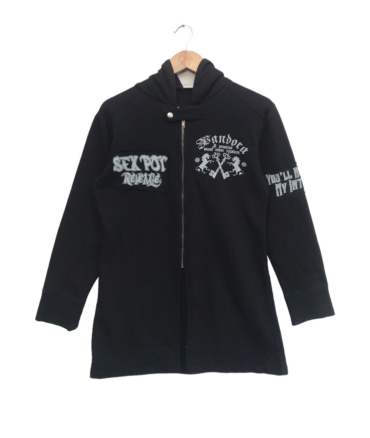 期間限定！送料無料】MYSTERIOUS ZIP DETAIL デザイン パーカ