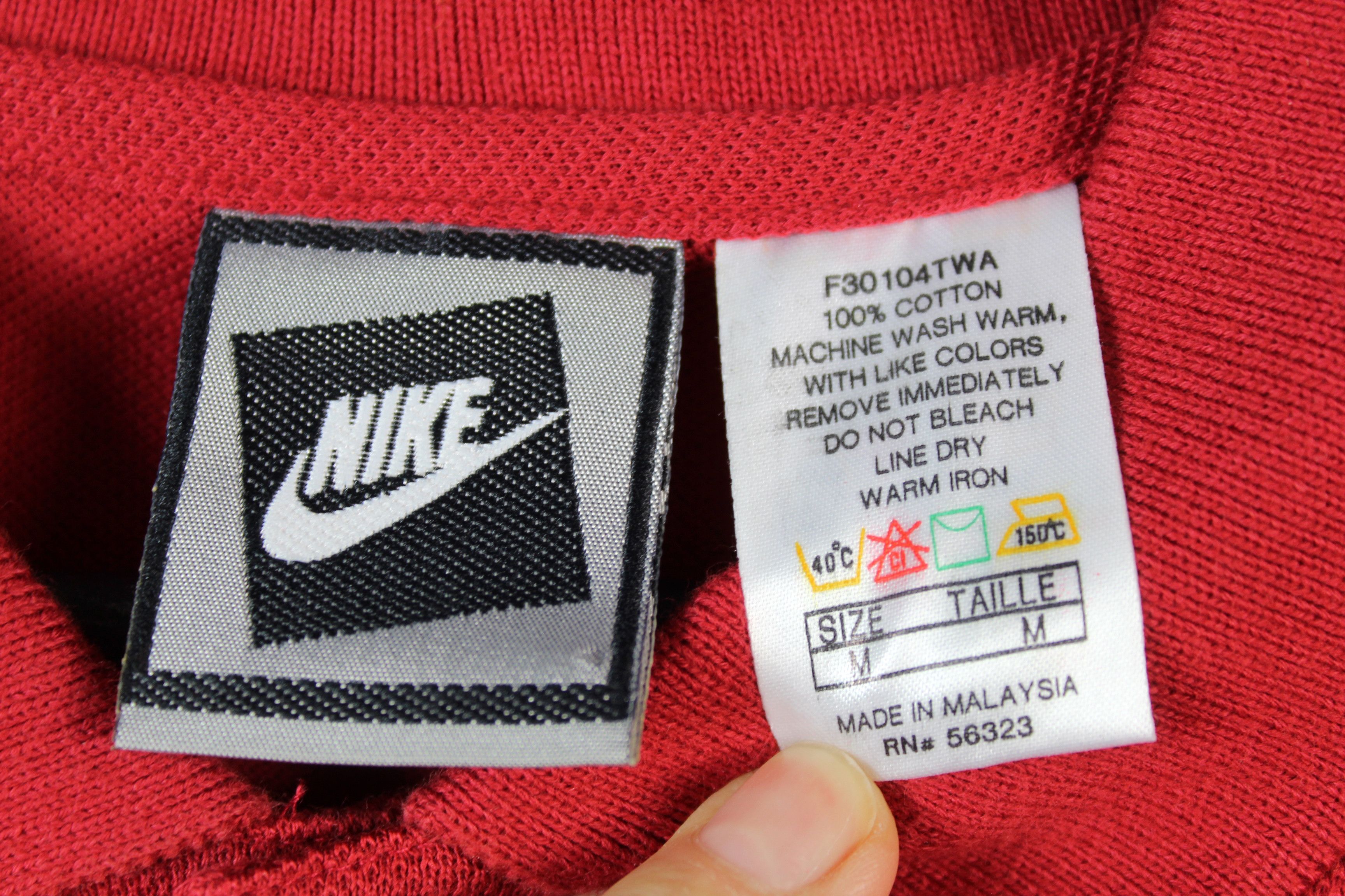 Nike NOS 90s vintage Nike polo t-shirt tshirt DS deadstock OG Size US M / EU 48-50 / 2 - 4 Thumbnail