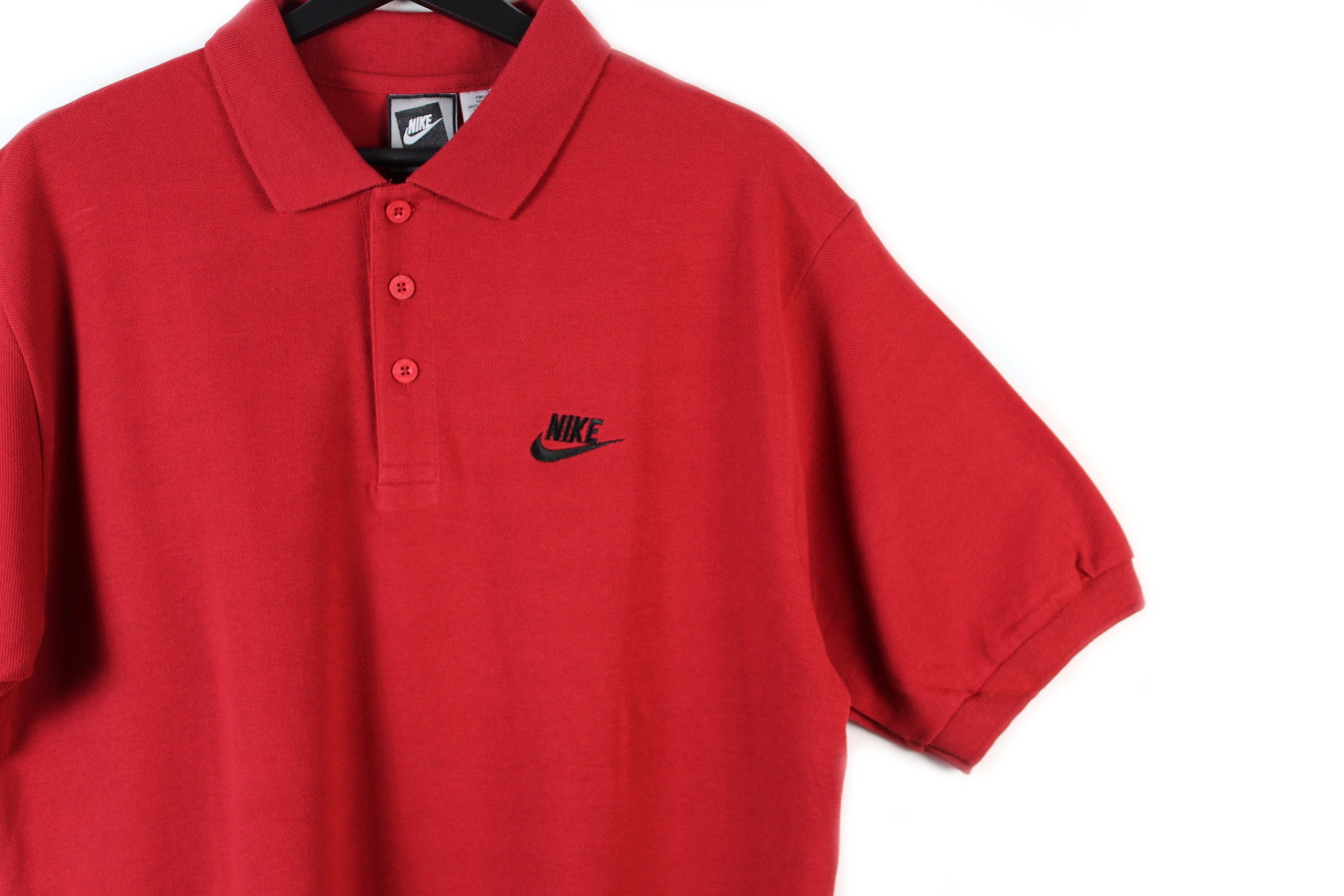 Nike NOS 90s vintage Nike polo t-shirt tshirt DS deadstock OG Size US M / EU 48-50 / 2 - 2 Thumbnail