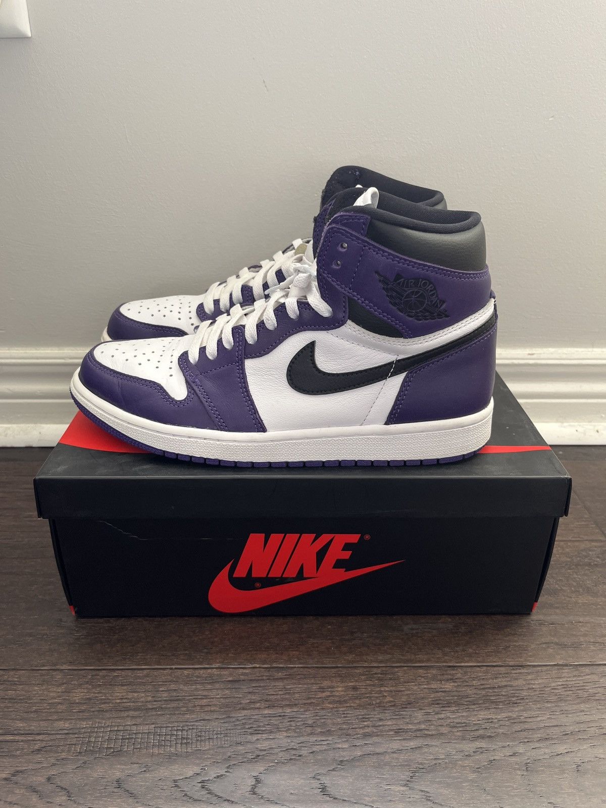 Gym Red Sneakers Aj1 High Defiant Air Jordan High Court Purple
