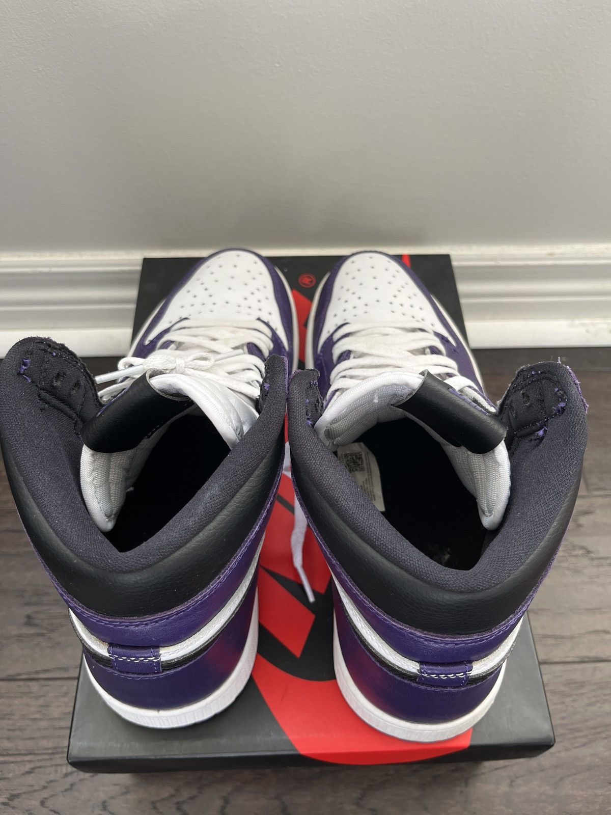 Jordan Brand × Nike Air Jordan 1 High Court Purple 2.0 Size US 9 / EU 42 - 8 Thumbnail