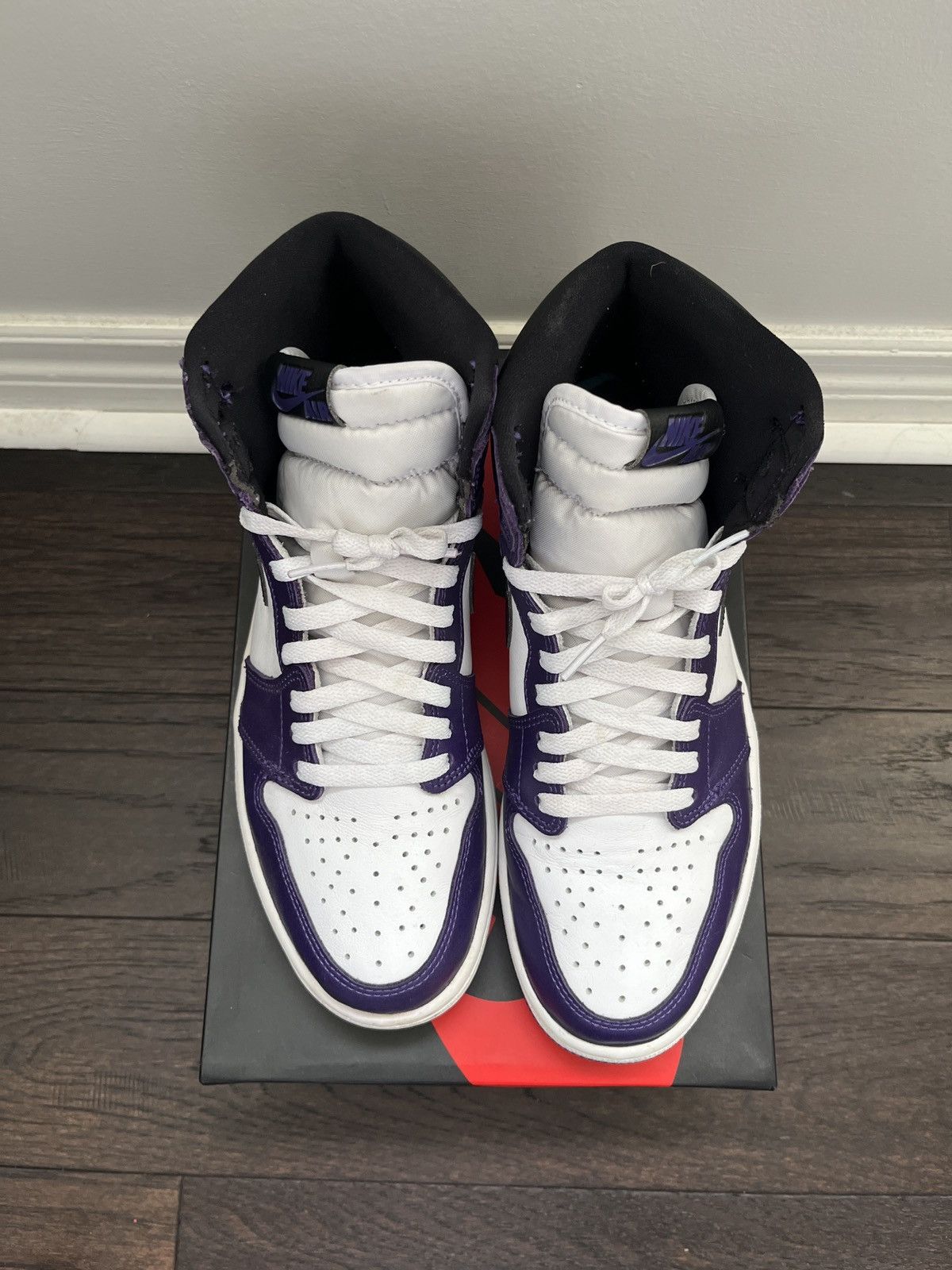 Jordan Brand × Nike Air Jordan 1 High Court Purple 2.0 Size US 9 / EU 42 - 3 Thumbnail