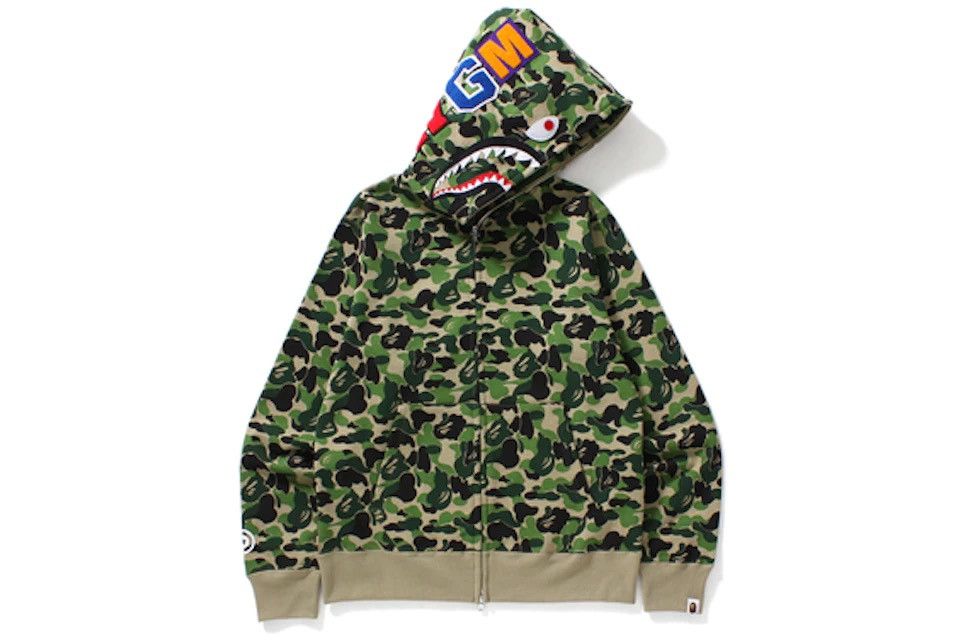 Bape BAPE ABC Camo Shark Full Zip Hoodie Green Size US XL / EU 56 / 4 - 2 Thumbnail