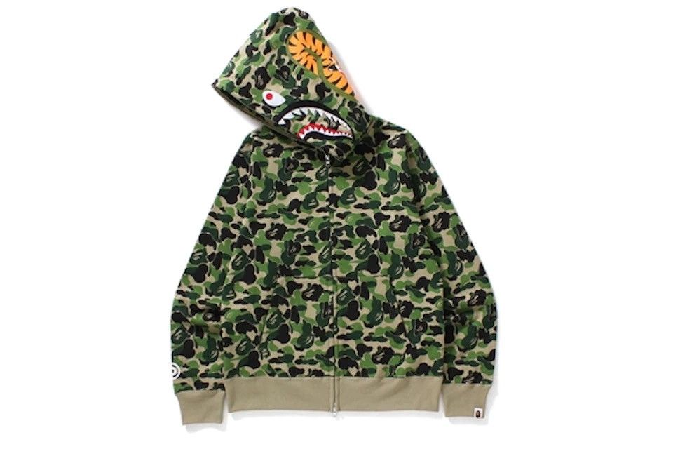 Bape BAPE ABC Camo Shark Full Zip Hoodie Green Size US XL / EU 56 / 4 - 3 Thumbnail