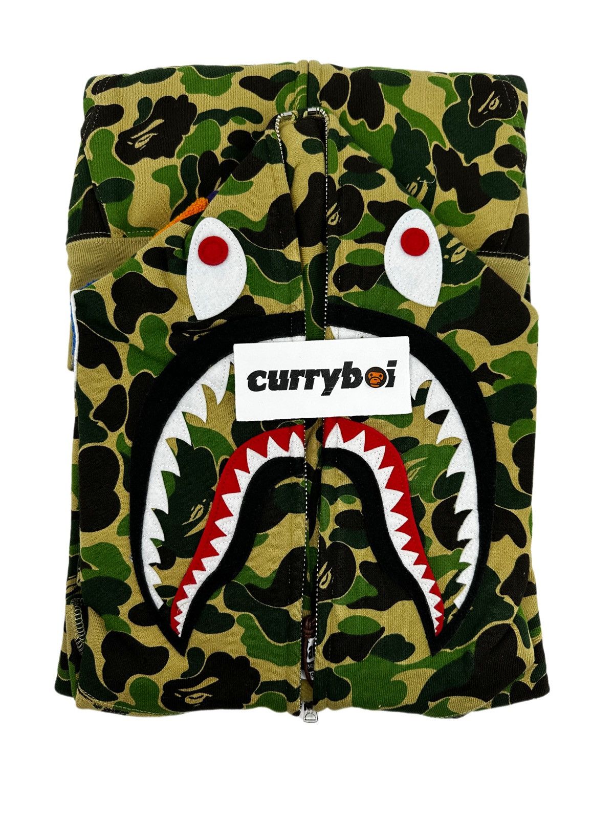 Bape BAPE ABC Camo Shark Full Zip Hoodie Green Size US XL / EU 56 / 4 - 5 Thumbnail
