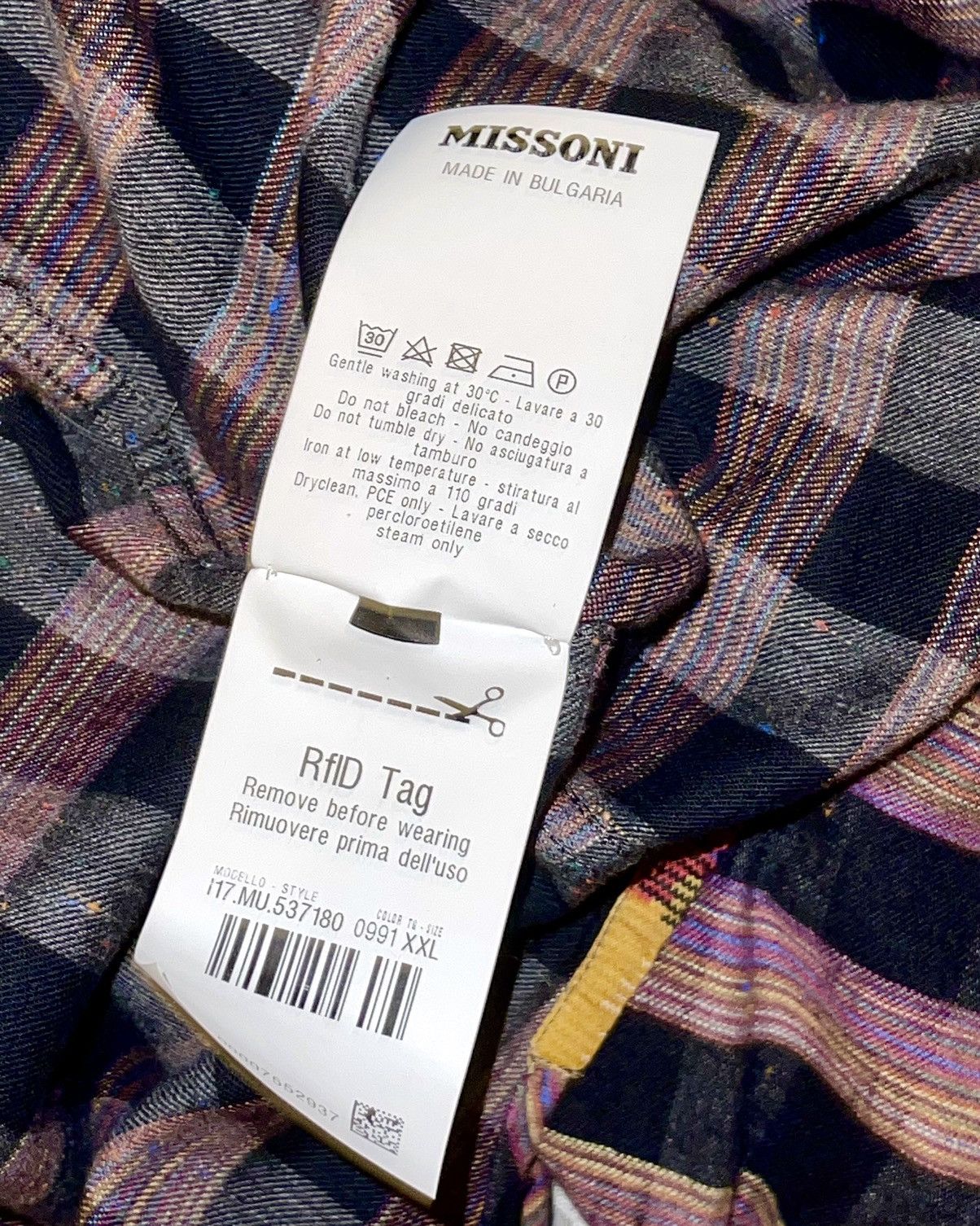 Missoni Missoni Pattern Shirt Size US XL / EU 56 / 4 - 14 Thumbnail