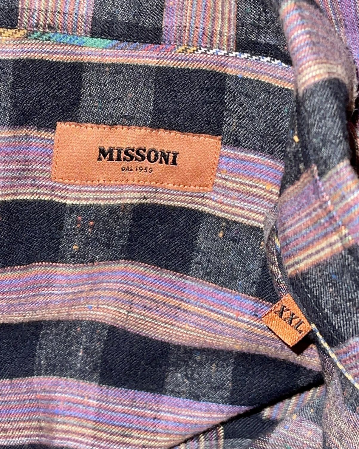 Missoni Missoni Pattern Shirt Size US XL / EU 56 / 4 - 12 Thumbnail