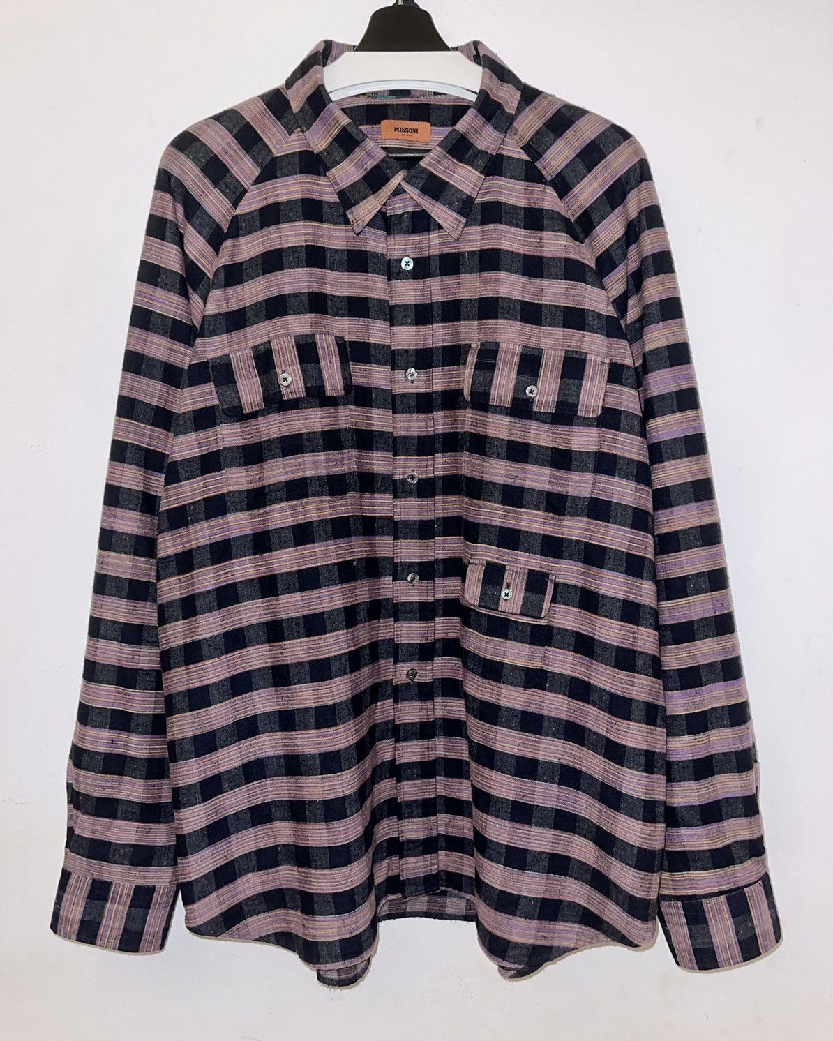 Missoni Missoni Pattern Shirt Size US XL / EU 56 / 4 - 2 Thumbnail