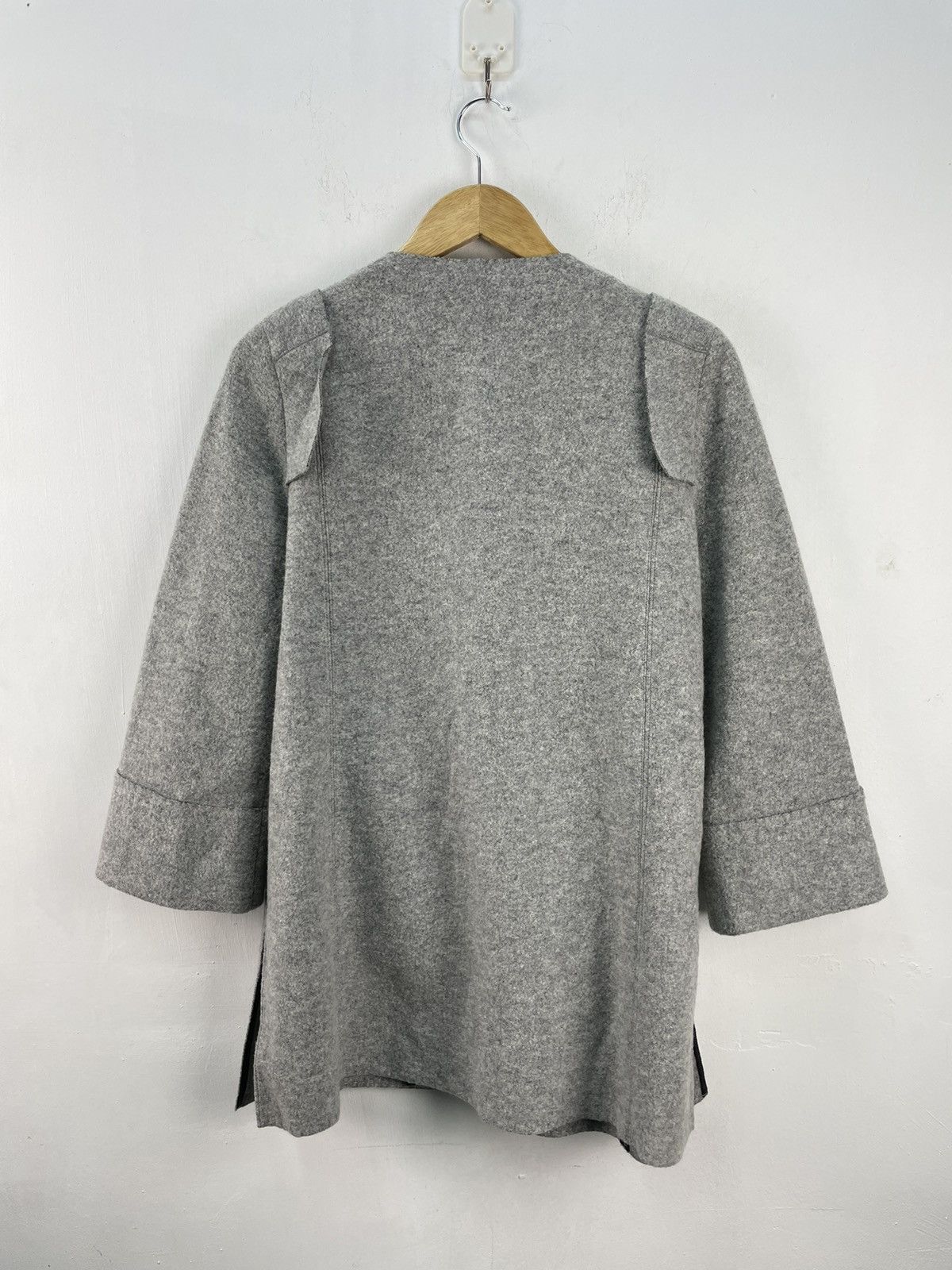 Designer × Lanvin × Vintage Vintage Lanvin Collection Wool Coat Jacket Boat Collar Size M / US 6-8 / IT 42-44 - 5 Thumbnail