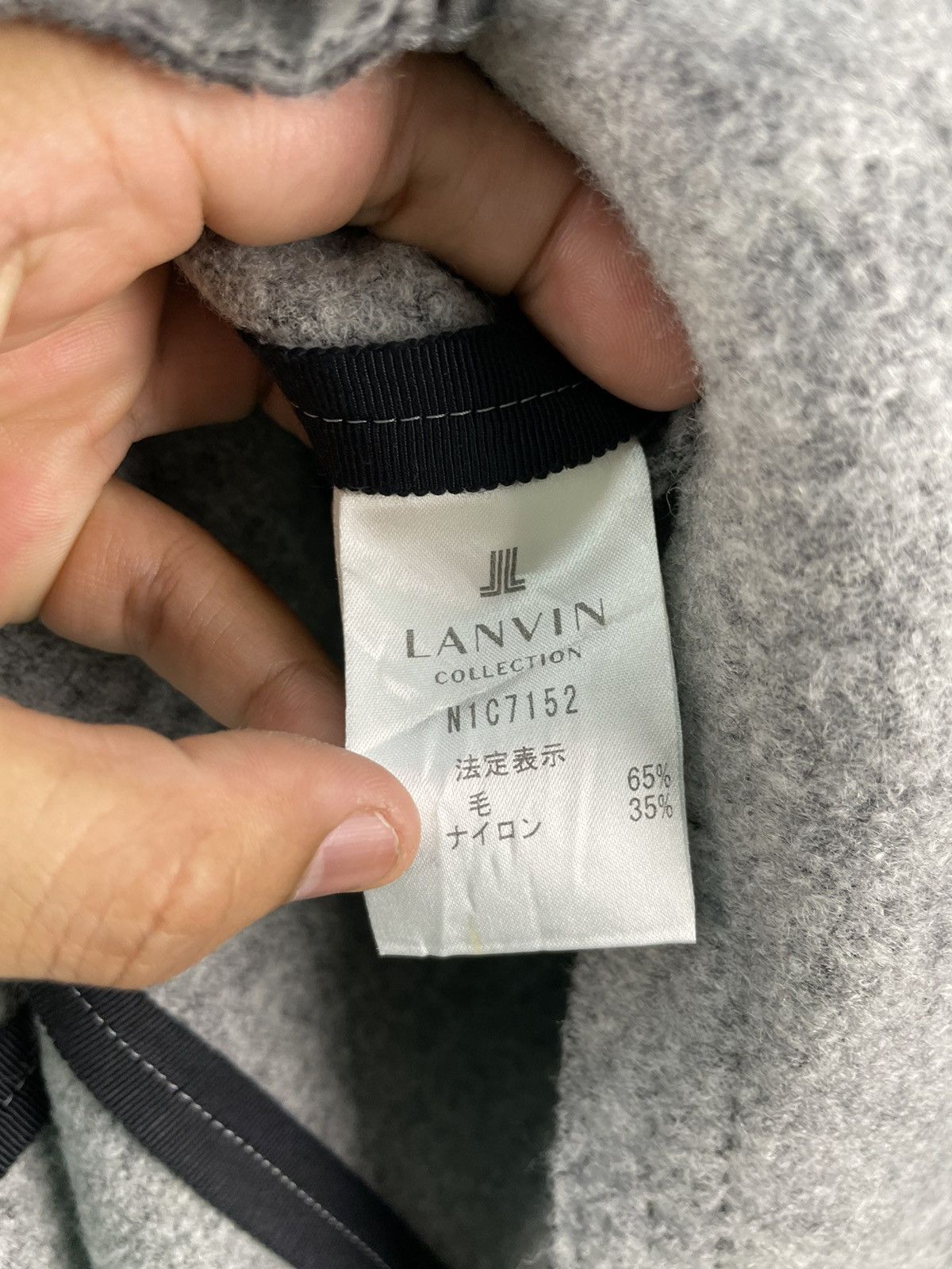 Designer × Lanvin × Vintage Vintage Lanvin Collection Wool Coat Jacket Boat Collar Size M / US 6-8 / IT 42-44 - 4 Thumbnail