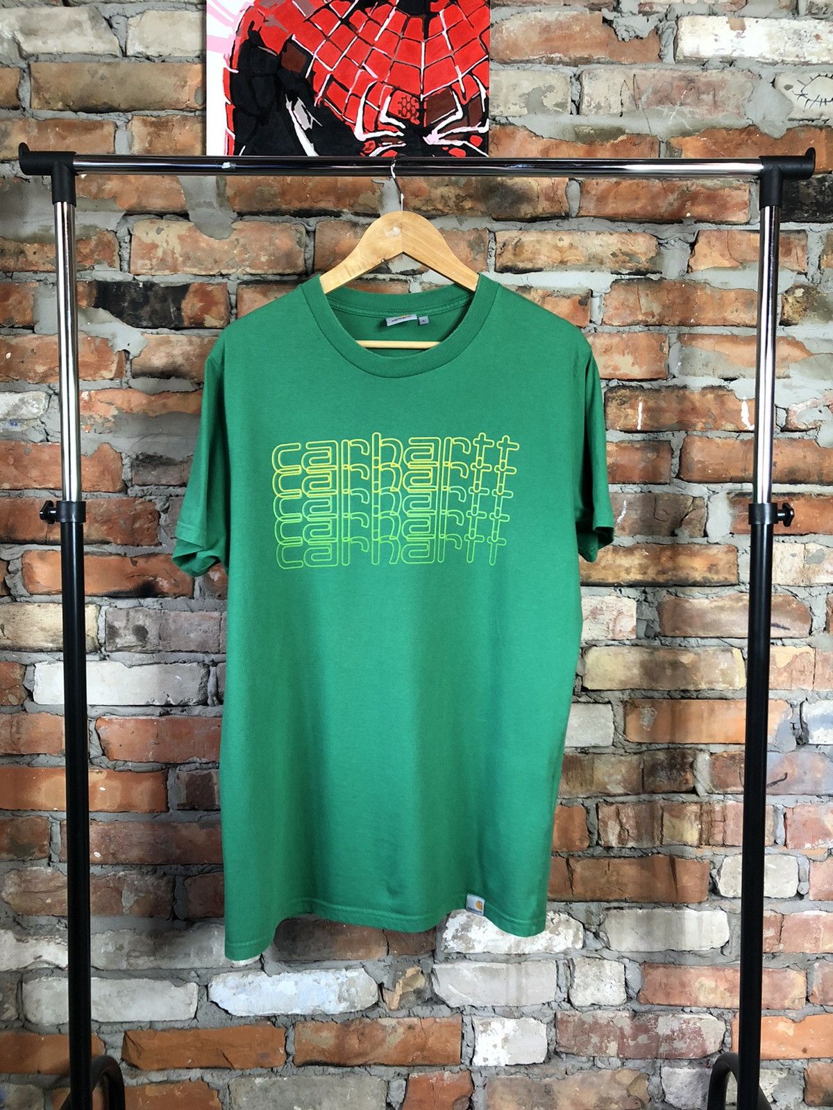 Carhartt × Vintage Carhartt T-Shirt Big Center Logo Vintage Size US L / EU 52-54 / 3 - 1 Thumbnail