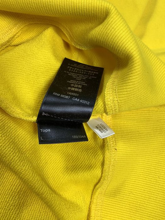 Adidas Adidas Y-3 Yoshi Yamamoto yellow hoodie | Grailed