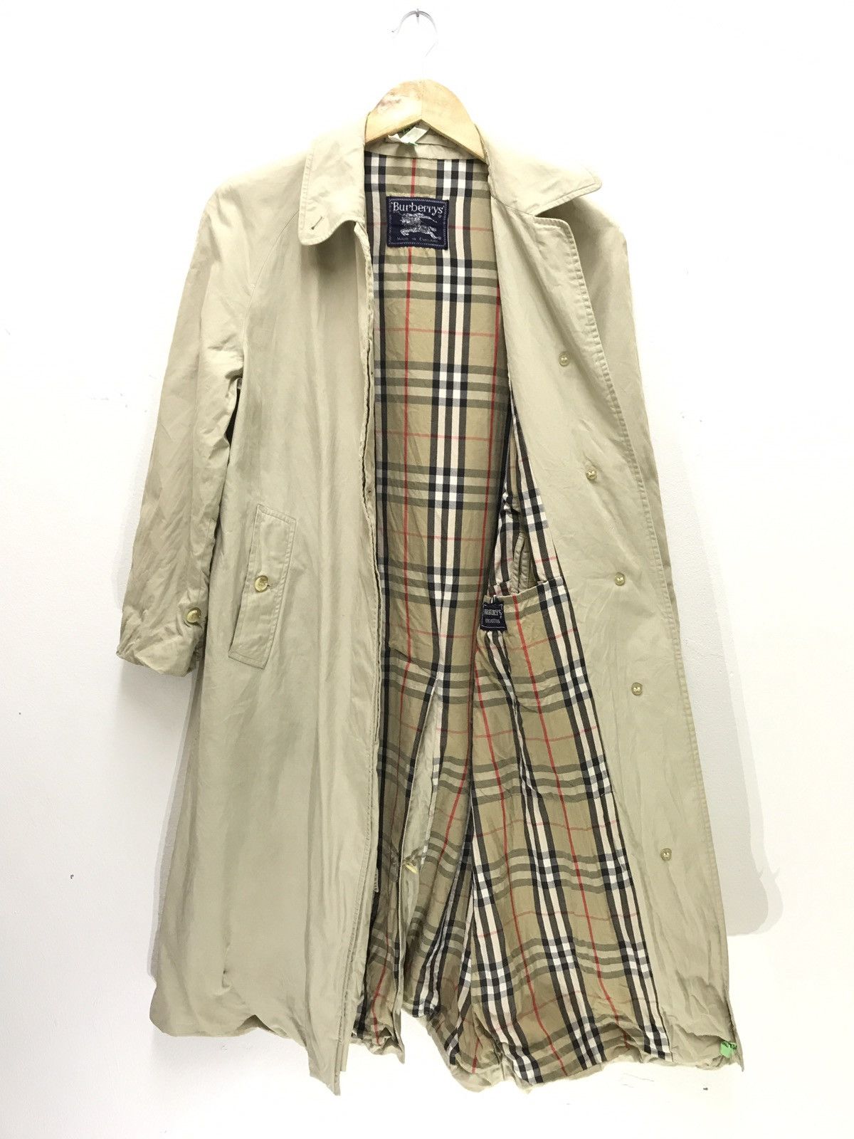 Burberry Made in England Burberrys Trench Coat Nova Check Lining 6🟩3 Size US M / EU 48-50 / 2 - 1 Thumbnail