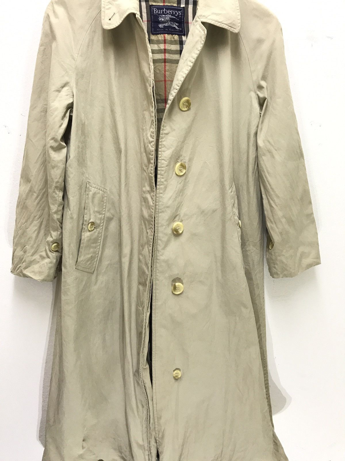 Burberry Made in England Burberrys Trench Coat Nova Check Lining 6🟩3 Size US M / EU 48-50 / 2 - 4 Thumbnail