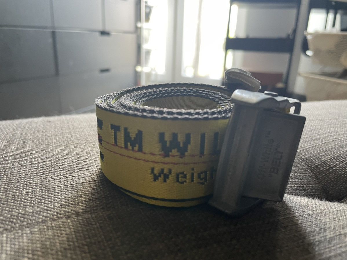 Off-White OFF-WHITE Yellow Classic Industrial Belt Unisex  display picture 3
