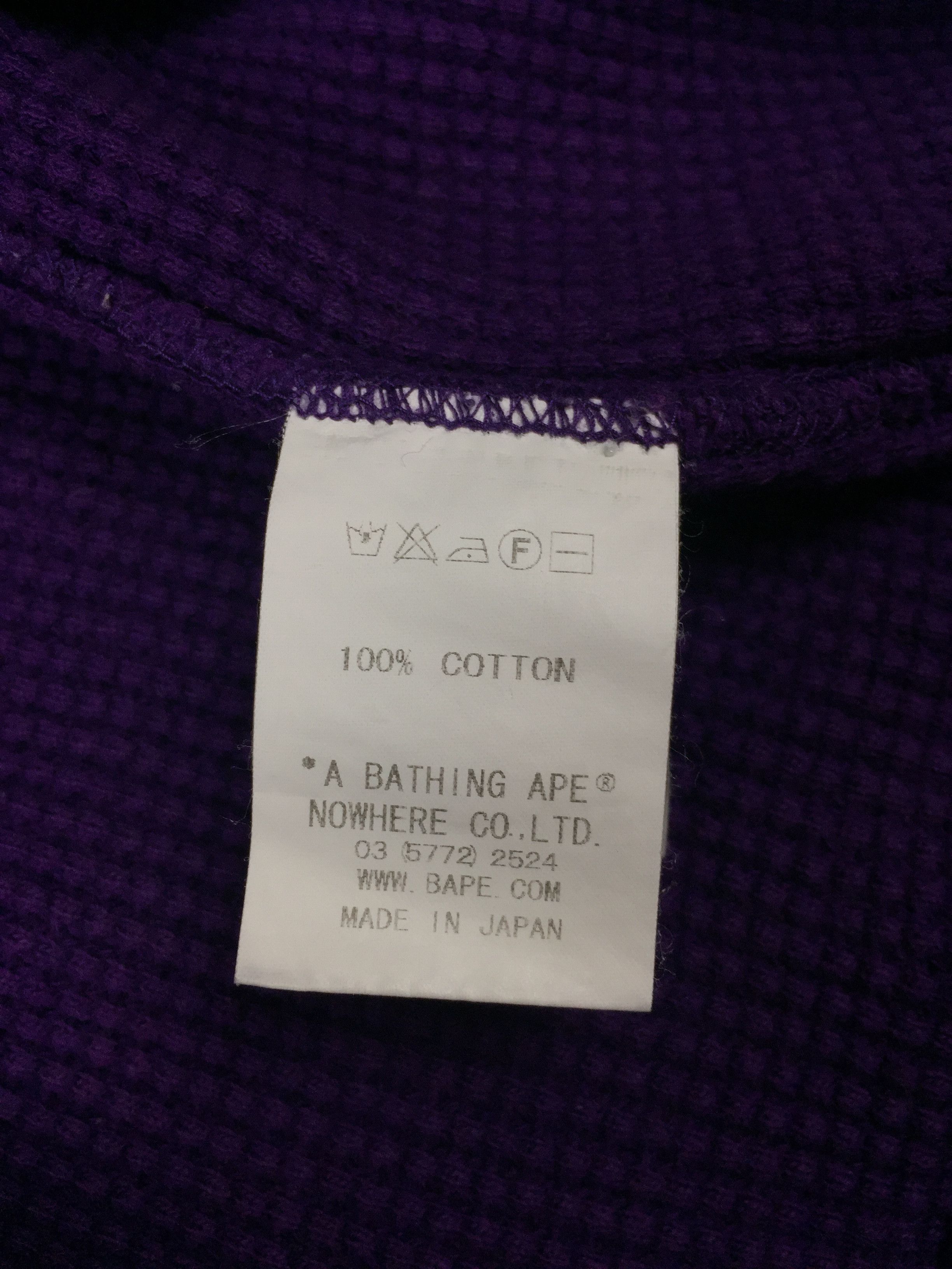 Bape Bape Waffle Knit Emblem Sweater Size US M / EU 48-50 / 2 - 6 Thumbnail