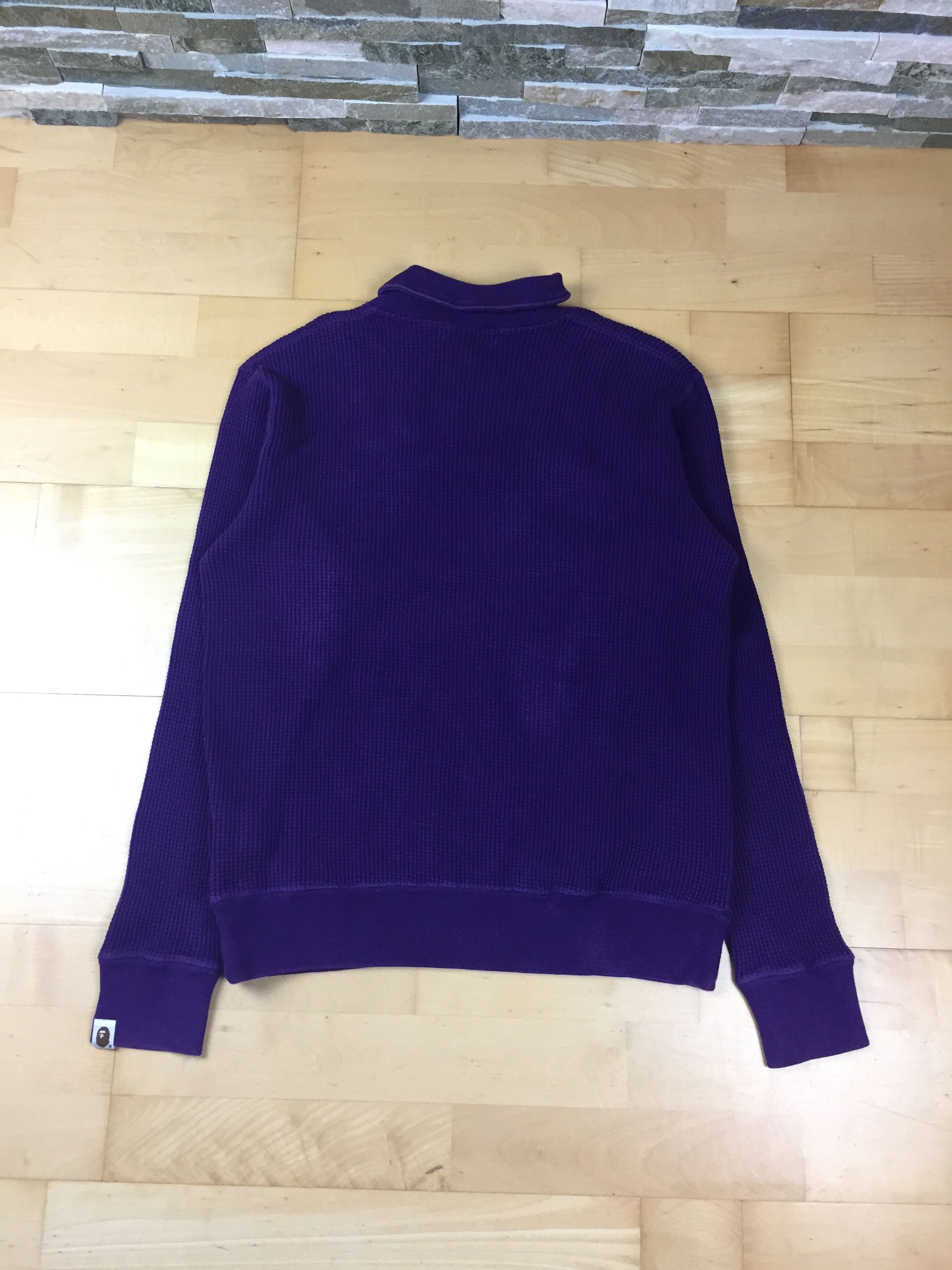 Bape Bape Waffle Knit Emblem Sweater Size US M / EU 48-50 / 2 - 8 Thumbnail