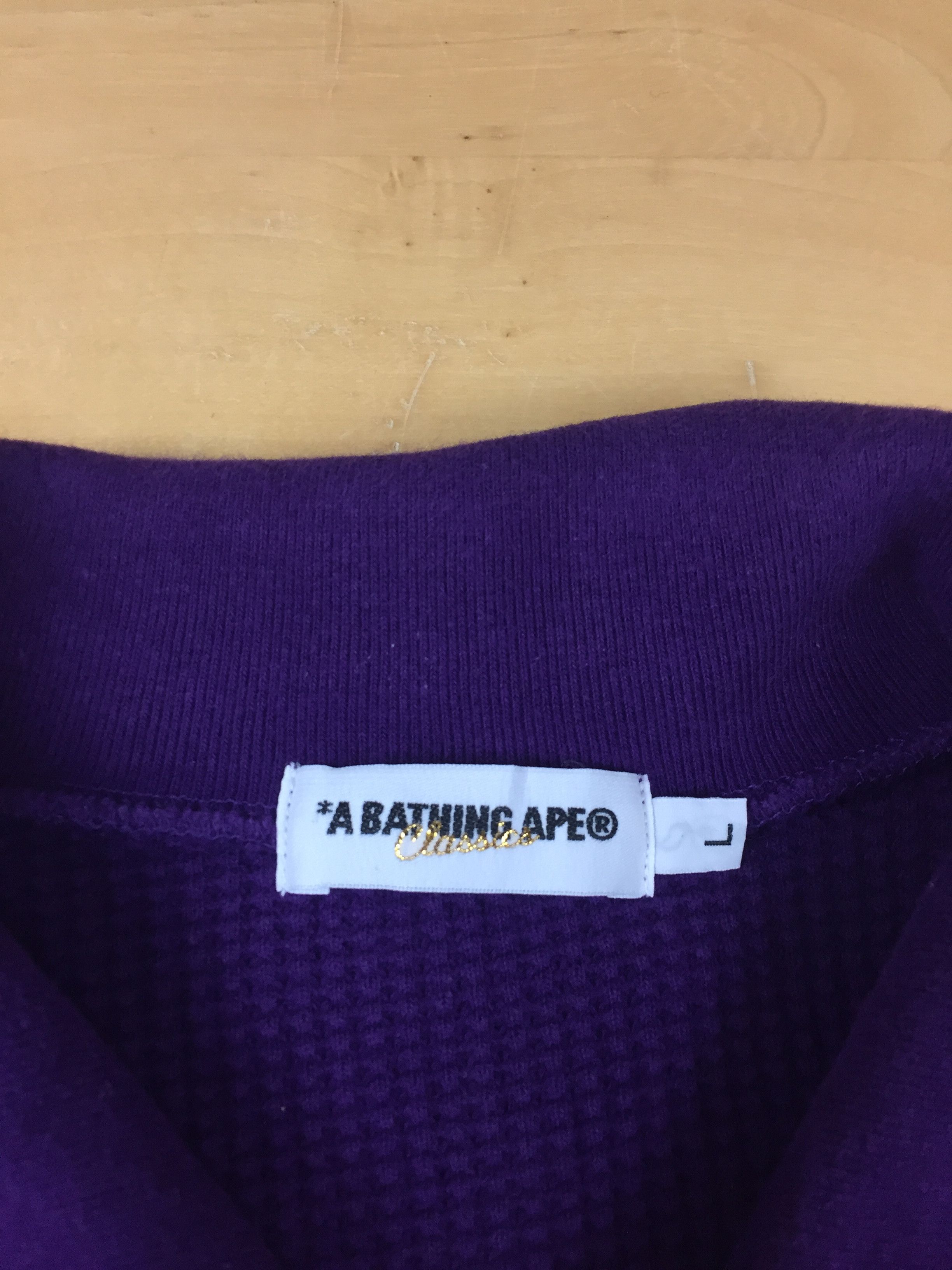 Bape Bape Waffle Knit Emblem Sweater Size US M / EU 48-50 / 2 - 3 Thumbnail