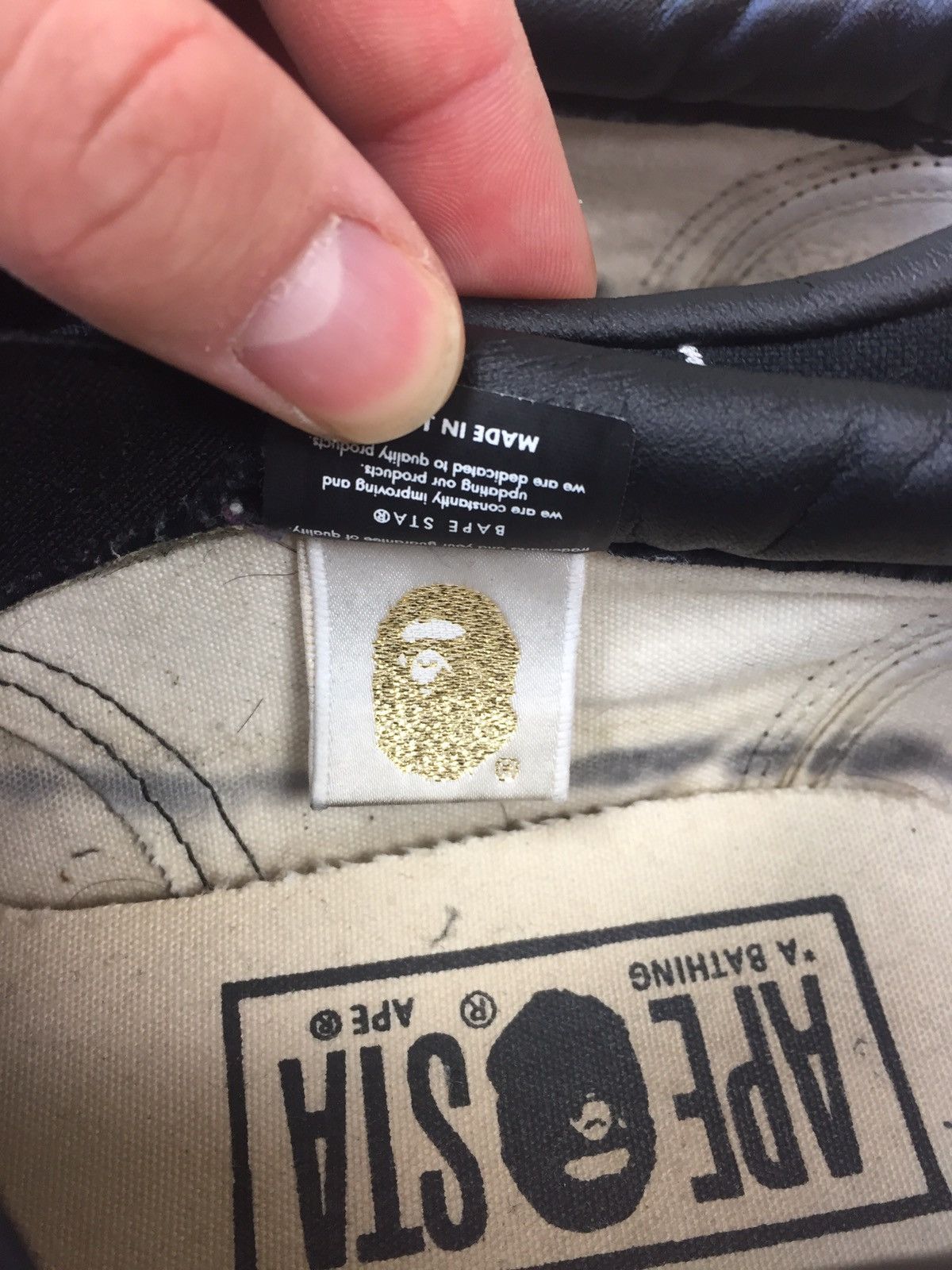 Bape Bape Bapesta Logo Slip Ons Size US 8 / EU 41 - 7 Thumbnail