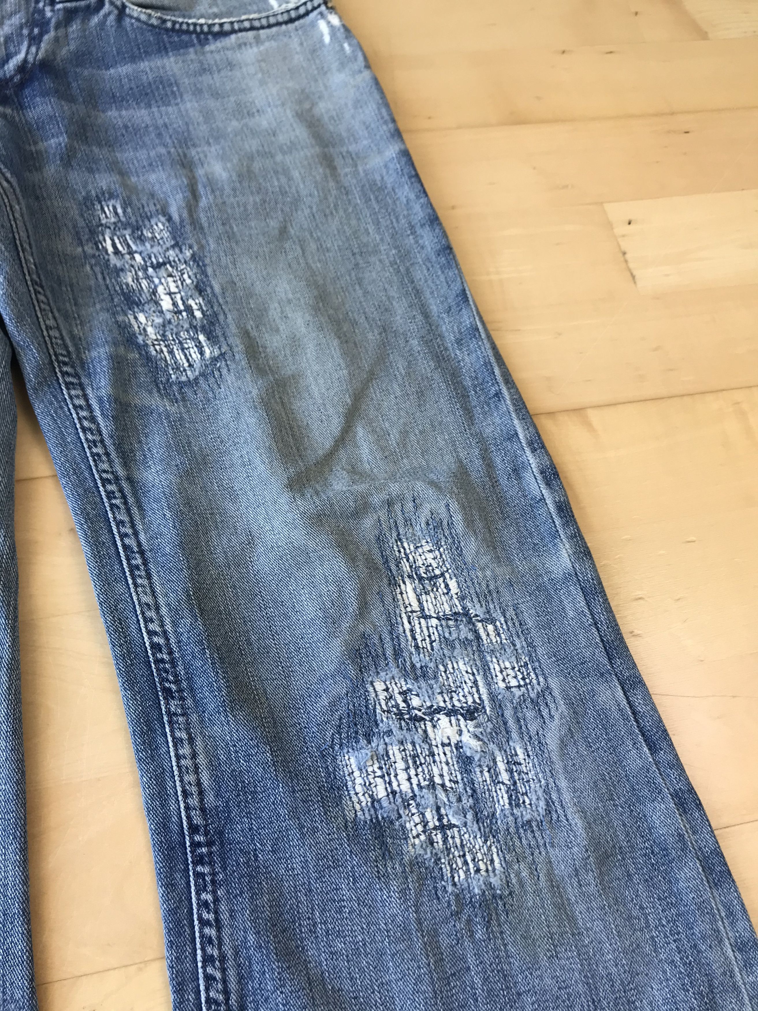 Dolce & Gabbana Dolce & Gabbana Damage Repaired Denim Size US 32 / EU 48 - 2 Thumbnail